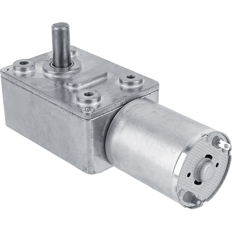 12-v-gleichstrom-schneckengetriebemotor, Reversibel Mit Selbsthemmung, Hohes Drehmoment 10 Kg·cm, Drehzahl 2 U/min, 6-mm-welle