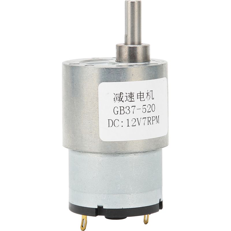 12v Dc Gb37-520 Kupfergetriebemotor, Niedrige Drehzahl 7 U/min, Selbsthemmendes Schneckengetriebe Für Türöffner Und Winde