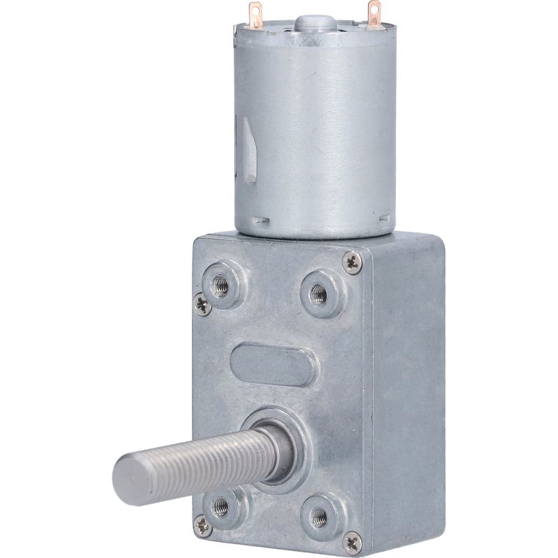 Jgy370 M8 Schneckengetriebemotor 24 V 6 U/min Selbsthemmend 33 Mm Edelstahlwelle Zinklegierung Hohes Drehmoment Leise