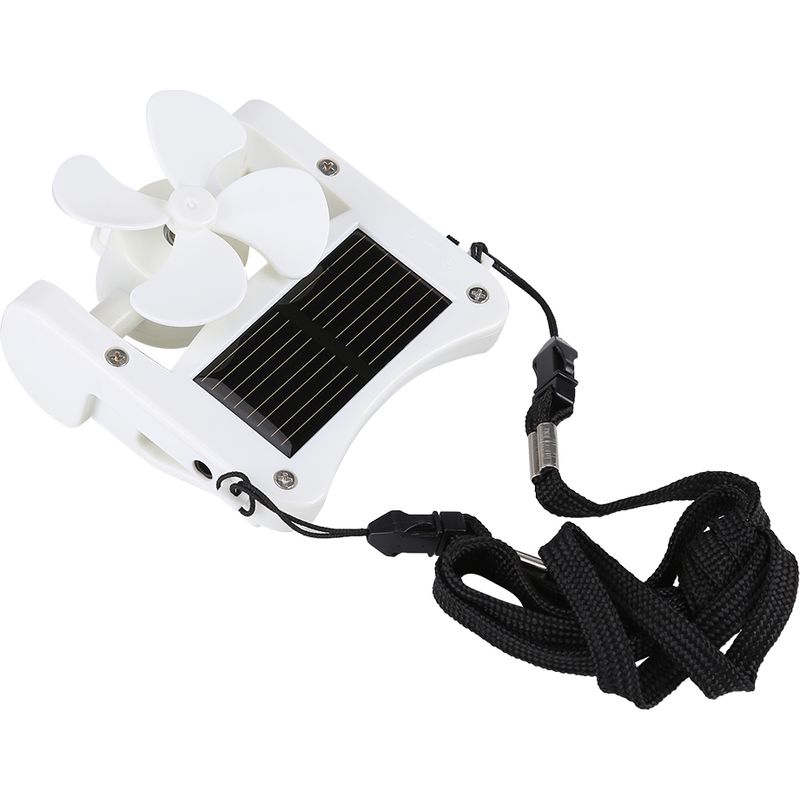 Mini-solar-hutventilator Zum Anclipsen, Tragbar, Leicht, Leise, Ideal Zum Wandern, Campen, Hitzeschutz, Sommer, Praktisch