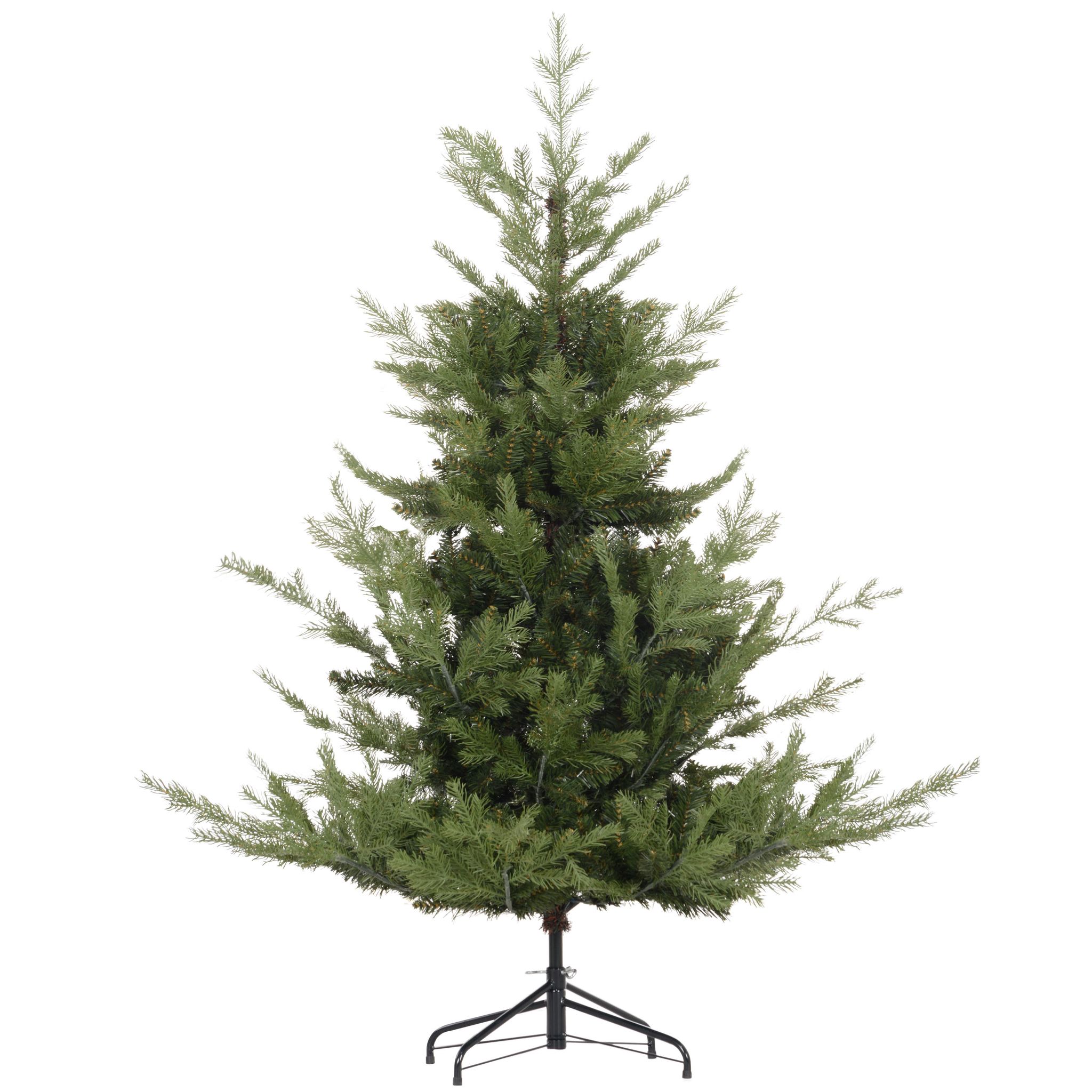 Künstlicher Weihnachtsbaum, Realistisches Aussehen, Schneller Aufbau, Kunststoff, Grün, 100 X 100 X 150 Cm