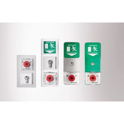 Türzentrale TZ 320 S, AP, weiß-aluminium