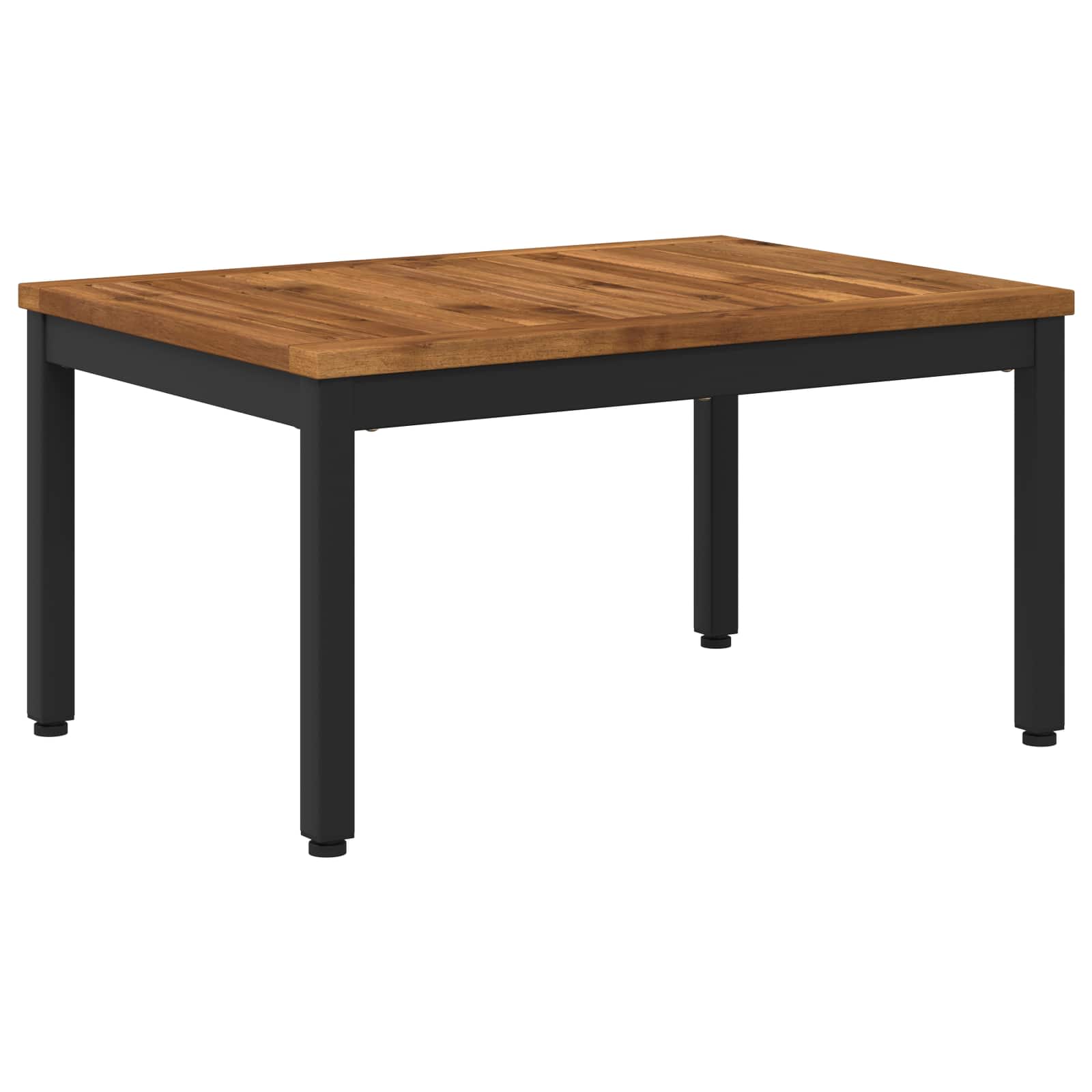 Couchtisch Natürlich Und Schwarz 50 X 68,5 X 36 Cm Vidaxl