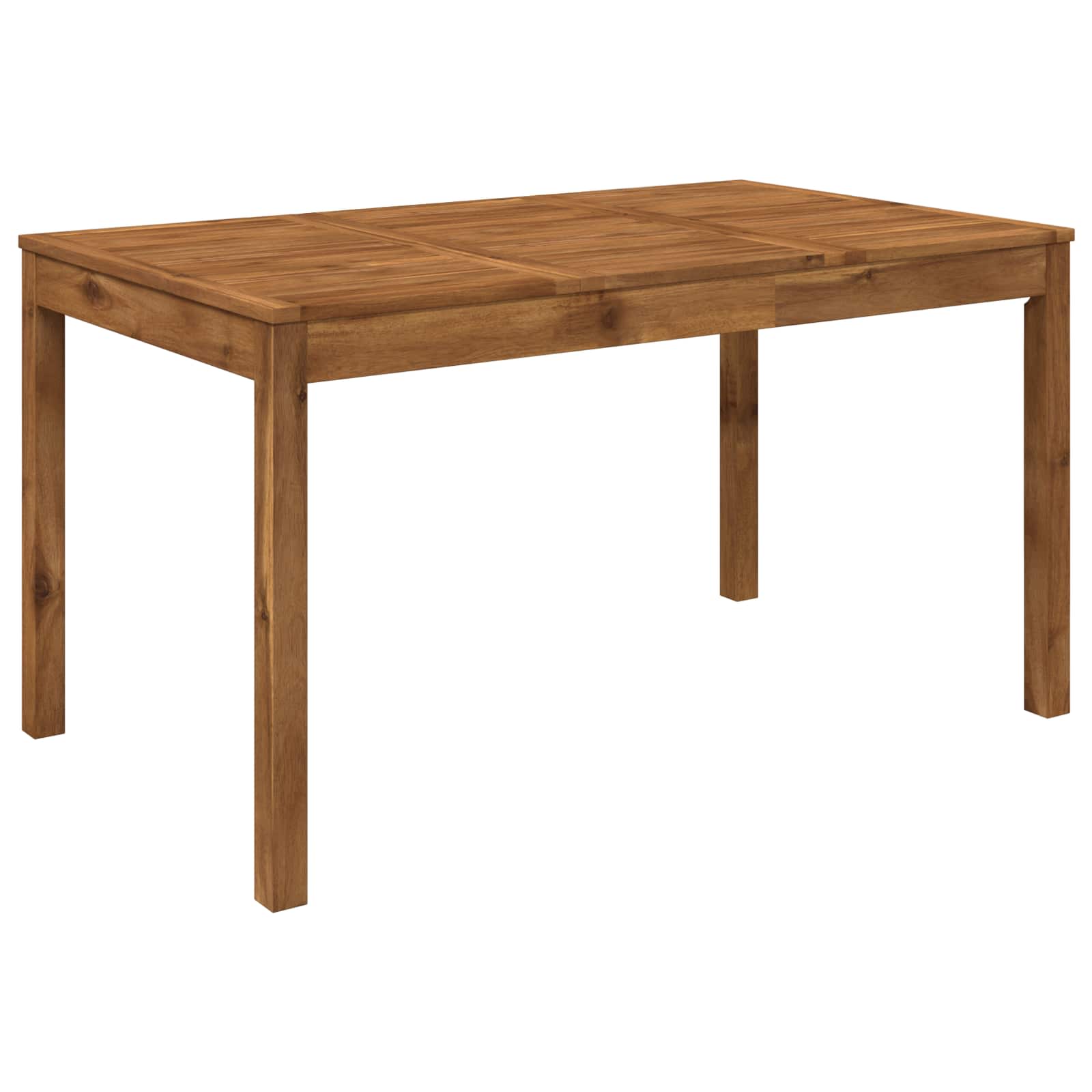 Gartentisch Natur 141 X 80,5 X 75 Cm Massivholz Akazie Vidaxl