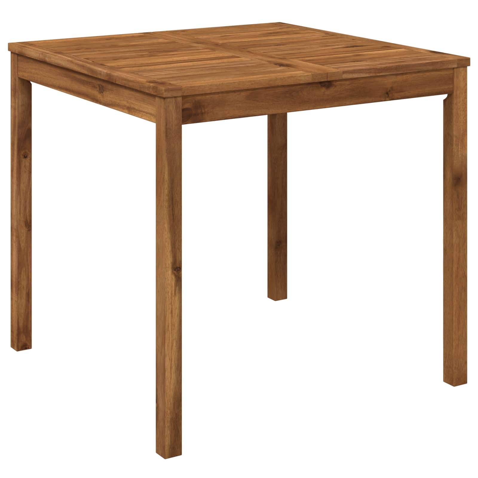 Gartentisch Natur 80 X 80,5 X 75 Cm Massivholz Akazie Vidaxl