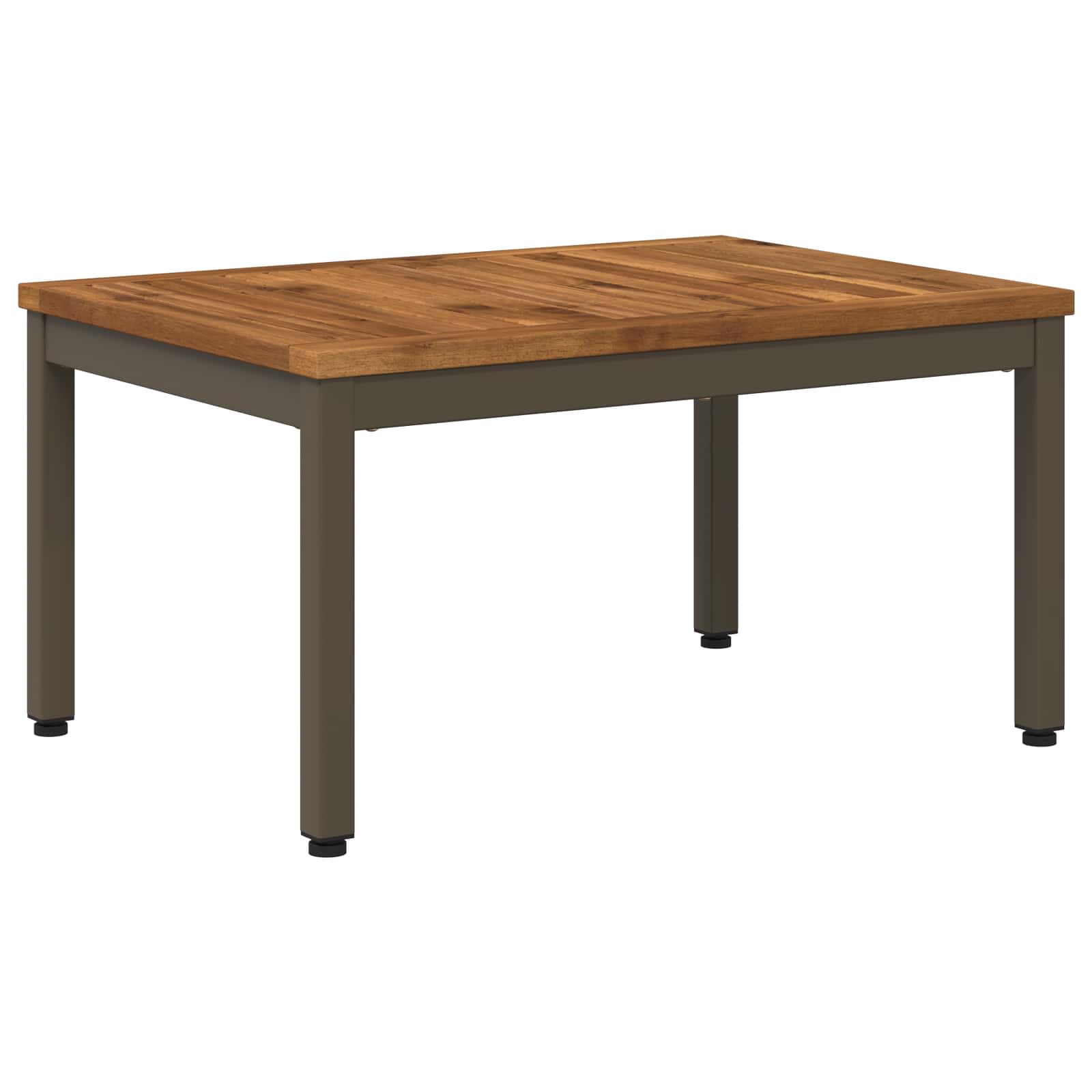 Couchtisch Natur Und Kaffee 50 X 68,5 X 36 Cm Massivholz Akazie Vidaxl