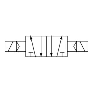 5/2-Wegeventil elektropneumatisch »4V« bistabil, G 3/8", 230 V, 50 Hz