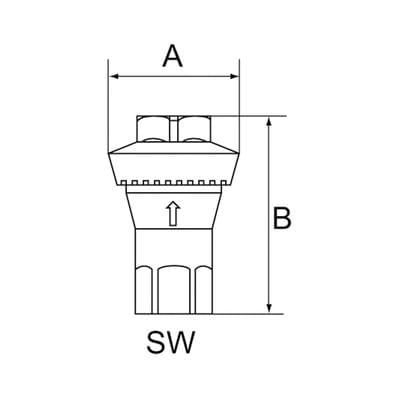 Inline-Druckregler, 2x I, ohne Sekundärentlüftung, G 1/4", 2 bar