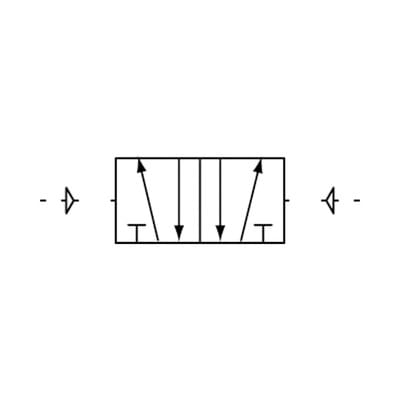 5/2-Wegeventil, pneumatisch, »4A«, bistabil, G 1/4", 1300l/min