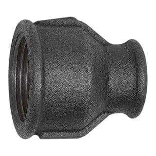 Muffe 240, reduzierend, Rp 1.1/2" I, Rp 1" I, Temperguss schwarz