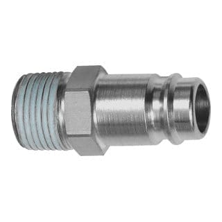 Nippel, NW 10, Stahl gehärtet/vernickelt, R 3/8" A PTFE-beschichtet