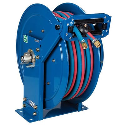 Schlauchaufroller Schweißtechnikausführung, Schlauch -ø 16,5x6/17x10, 15 m