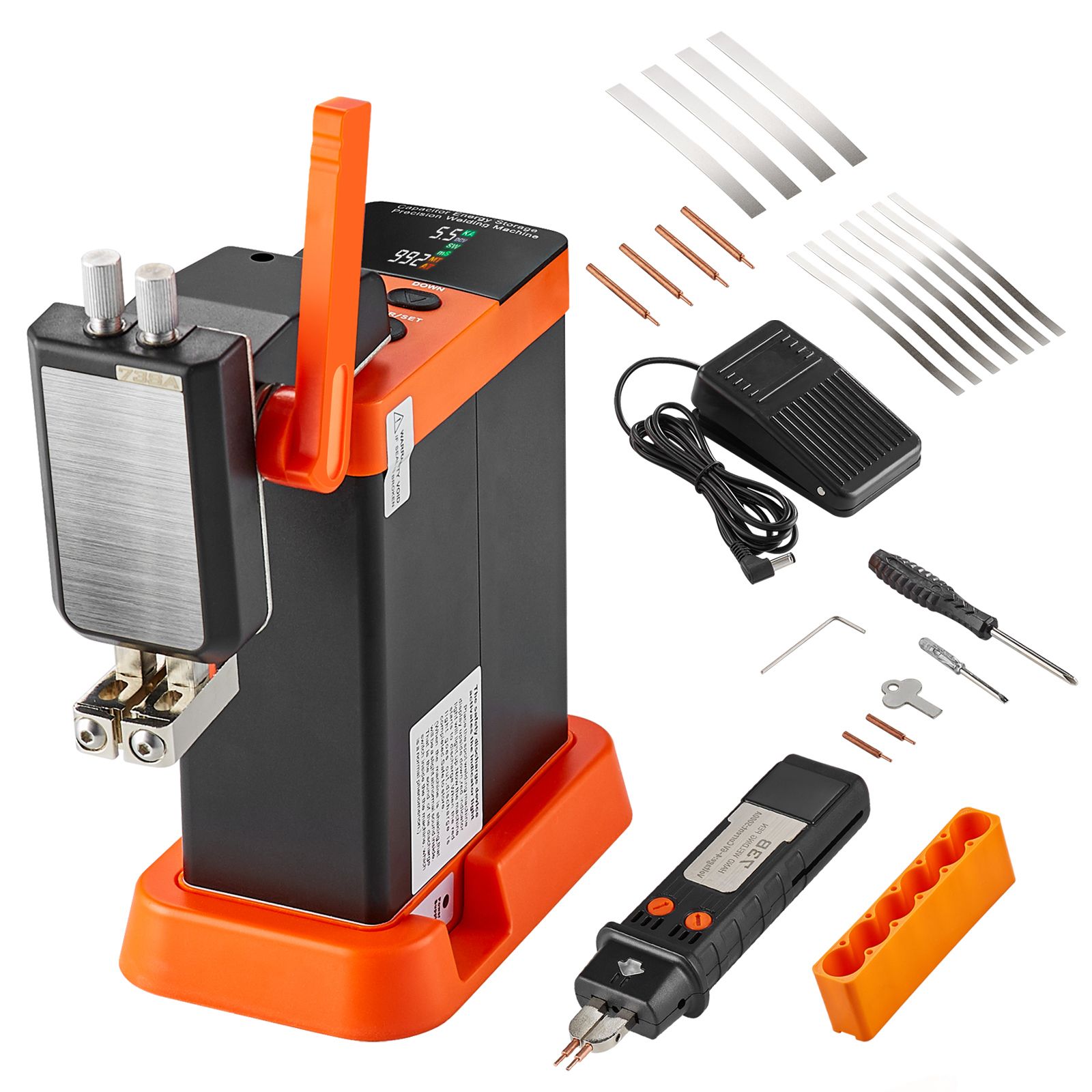 14,5 Kw Kondensator-punktschweißmaschine, Ausgestattet Mit Einer 73b-klemme Und Einem Dual-mode-system, Für Reines Nickel 0,1-0,3 Mm.