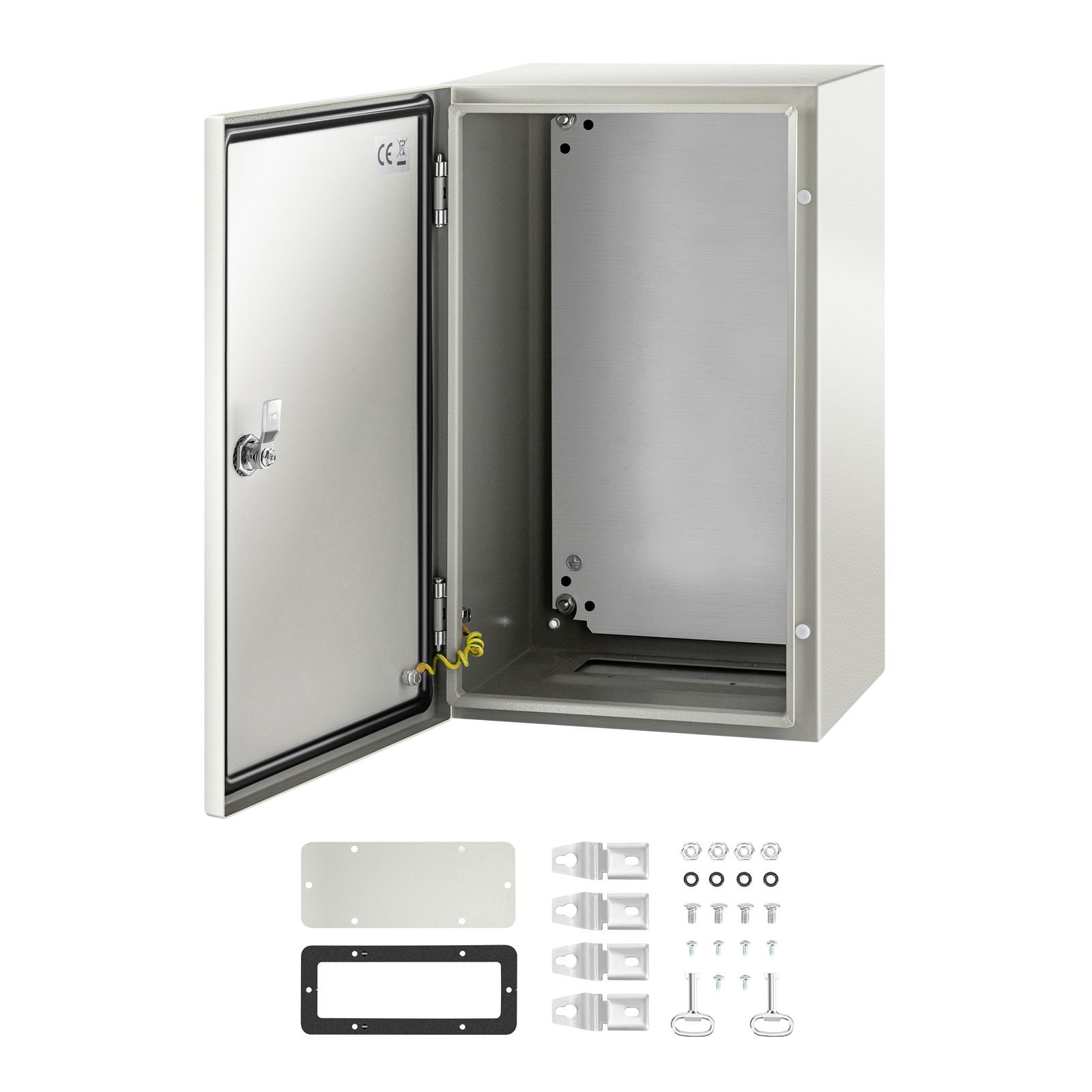 Nema 4x Stahl-elektroverteilerkasten, 50,8 X 30,5 X 25,4 Cm, Ip66 Wasser- Und Staubdicht, Mit Montageplatte, Für Den Innen- Und Außenbereich.