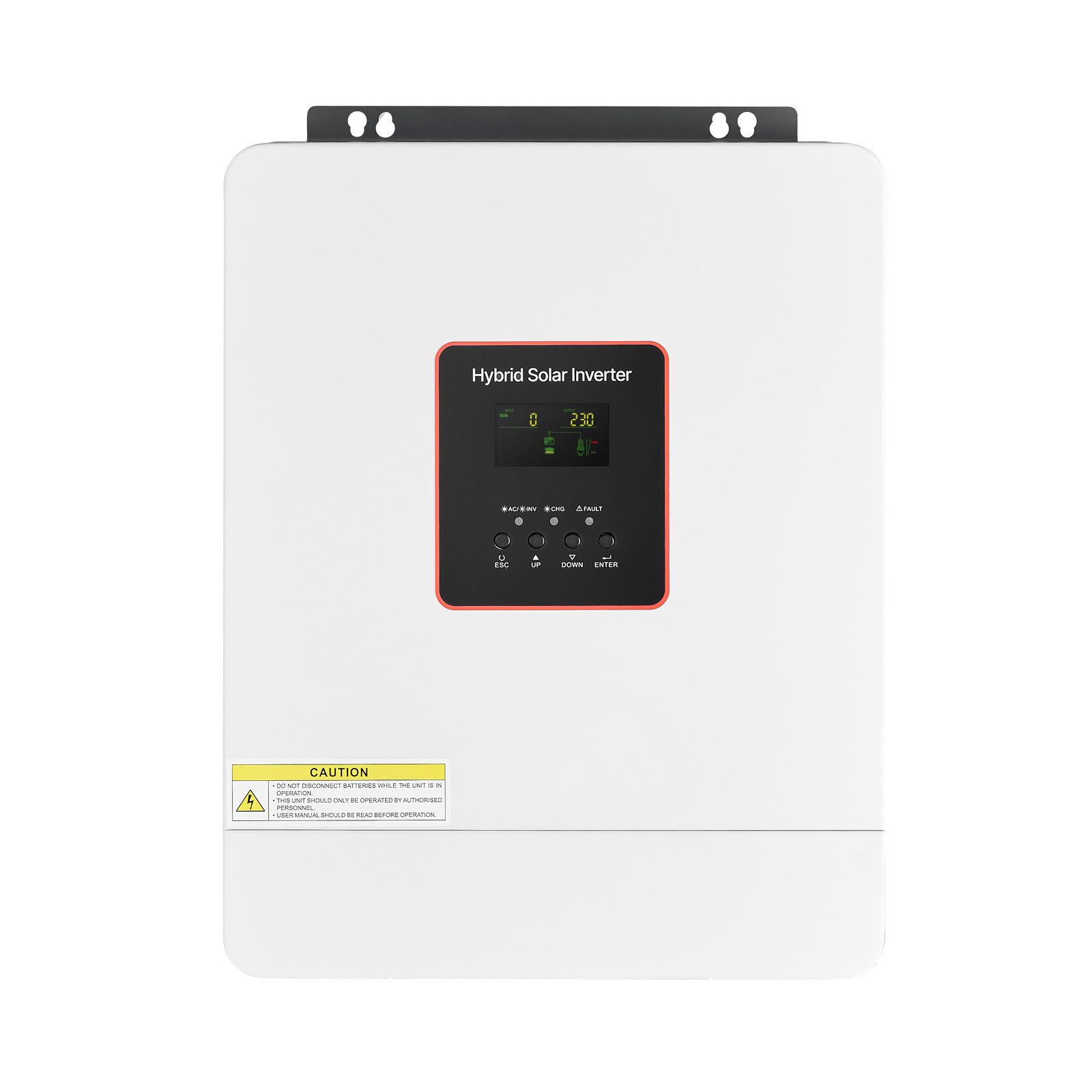 4000w Hybrid-solarwechselrichter, 24v Dc Auf 230v Ac, Reine Sinuswelle, Integriertes Ladegerät, 120a Mppt-regler, Wifi, Einphasig, Für Netzunabhängige Blei-/lithium-batterien.