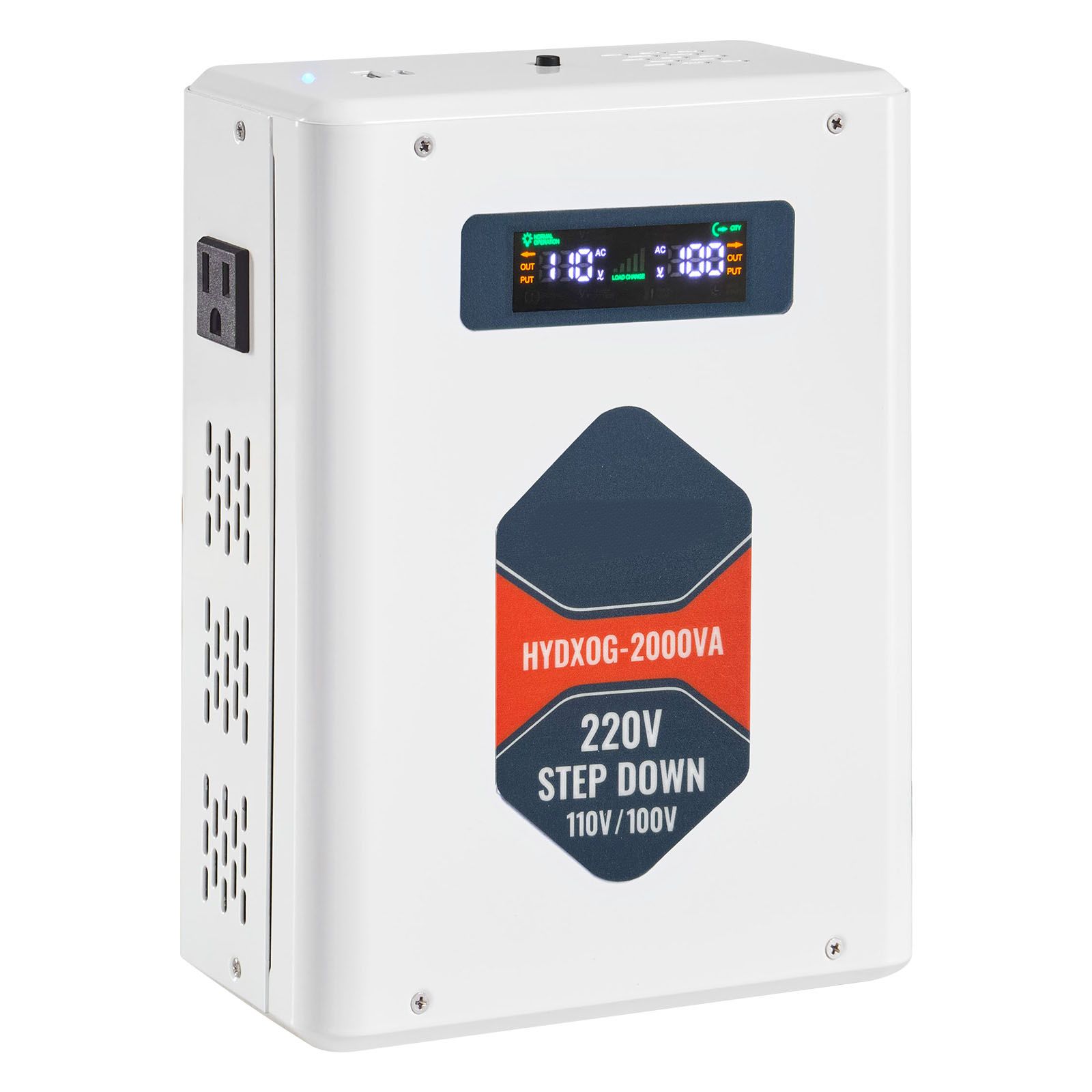 2000va Spannungswandler, 220v Auf 110v Transformator, 2 Us-steckdosen, Usb-ausgang, Lcd-bildschirm, Thermischer Schutz Für 110v-geräte.