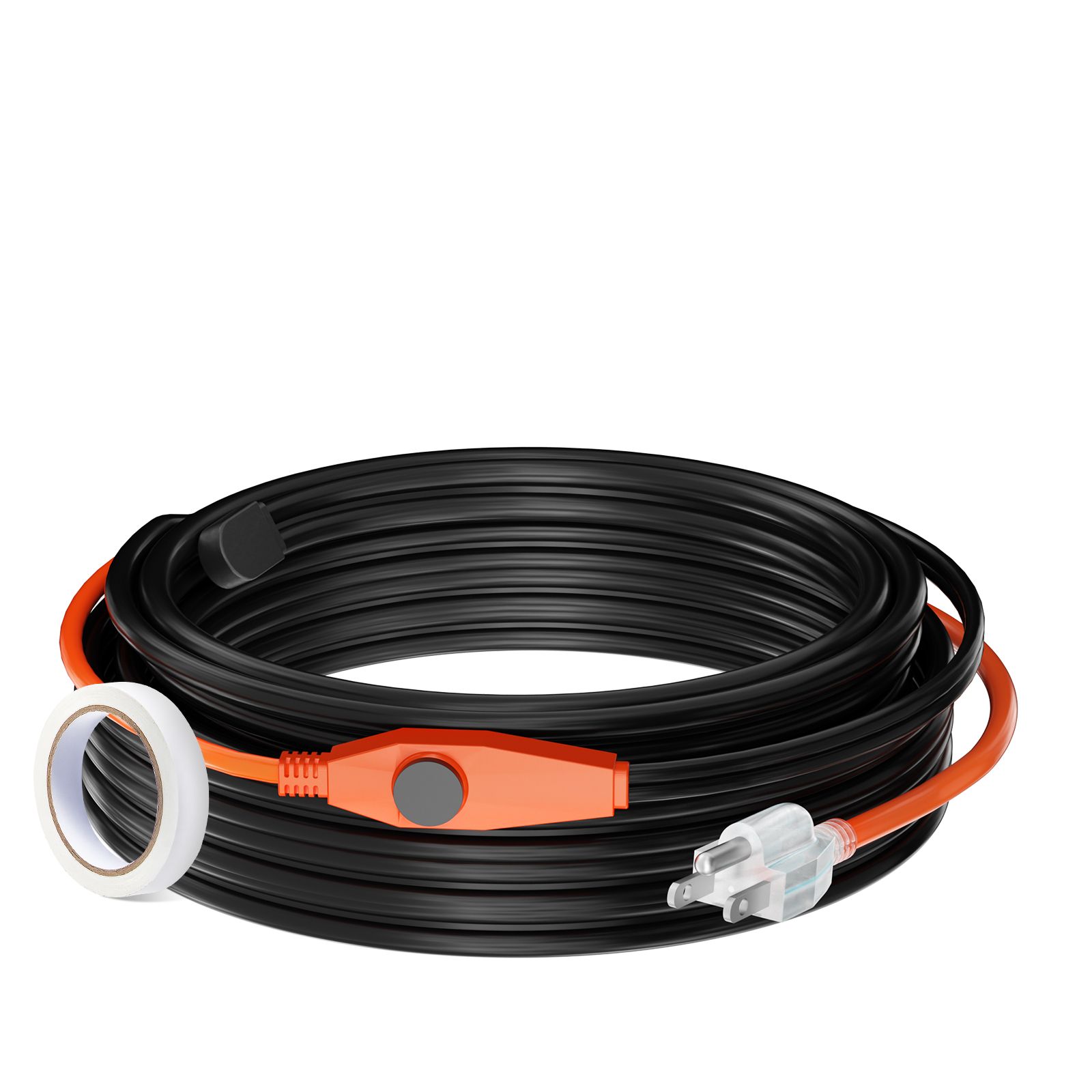 Heizkabel Für Rohre 25 M, 23 W/m, Mit Integriertem Thermostat, Schützt Pvc-, Metall- Und Kunststoffrohre Vor Frost.