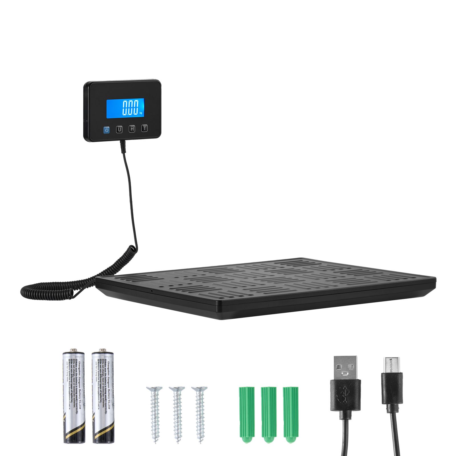 Digitale Briefwaage 300 Kg, Doppelte Genauigkeit 20 G/100 G, Hold-/tara-funktion, Lcd-bildschirm, Für Pakete, Post, Gepäck, Mit Batterie Und Ladekabel.