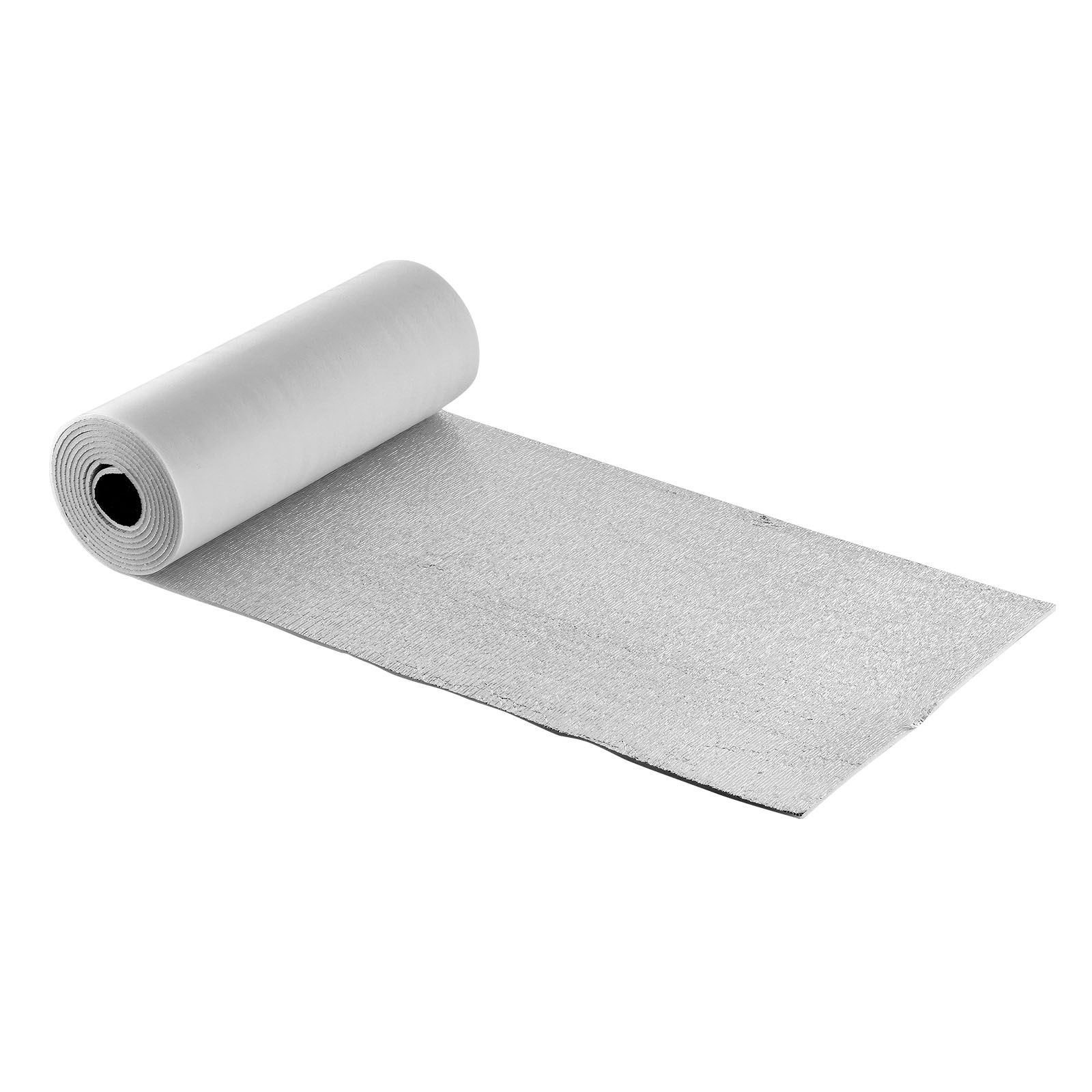 Reflektierende Isolierrolle, Wärmedämmset Für Garagentore Von 2 Autos, 6 Mm, 5,49 M X 0,61 M, 4 Rollen, Aluminiumfolie Mit Epe-schaum, Strahlungsbarriere, Weiße Pe-folie.