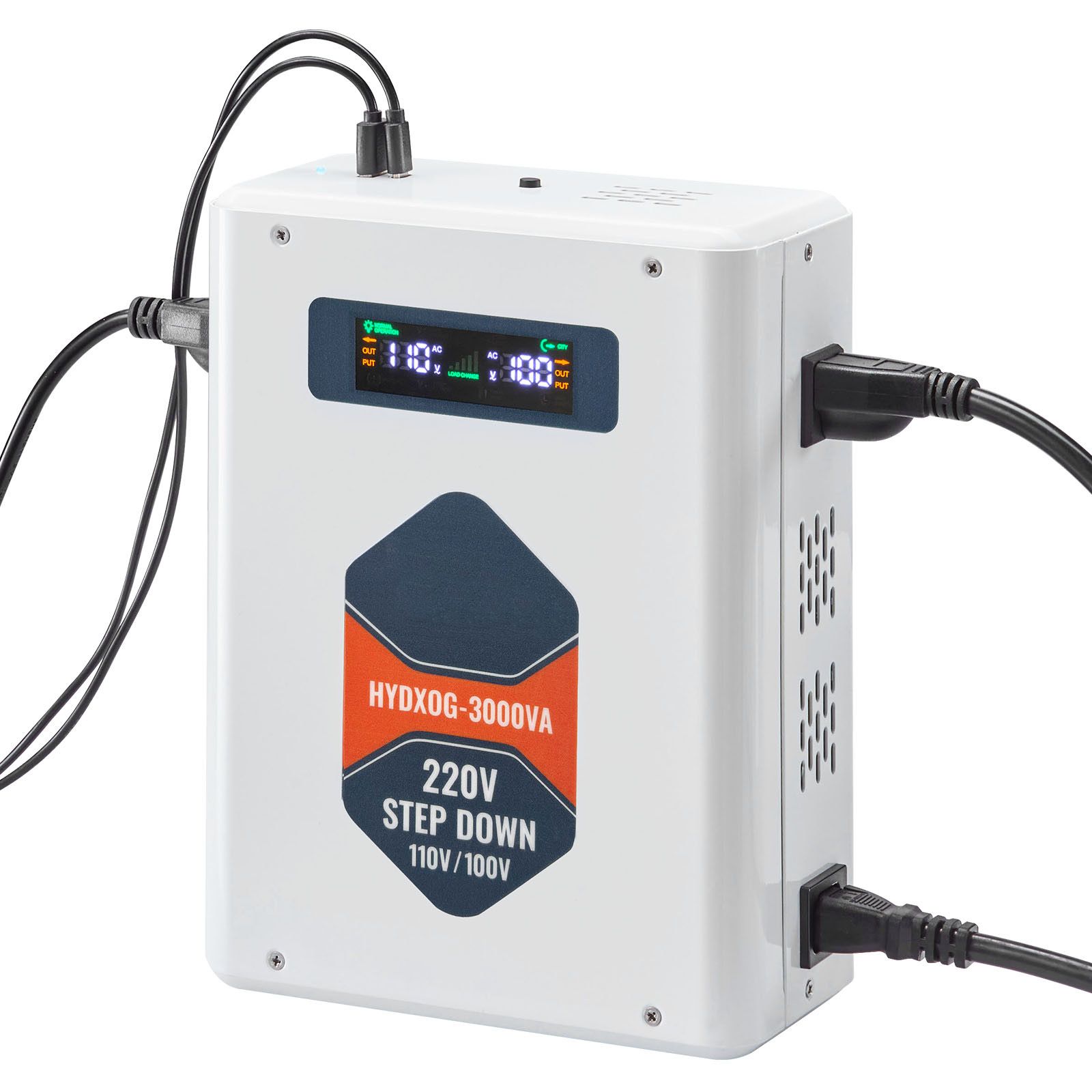 3000va Spannungswandler, 220v Auf 110v Transformator, 2 Us-steckdosen, Usb-ausgang, Lcd-bildschirm, Überhitzungsschutz, Für 110v-geräte.