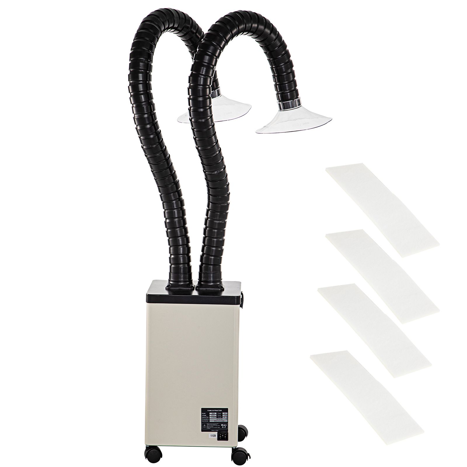 Schweißrauchabsaugung, 150 W, 106 Cfm, 3-stufiger Filter, 3 Geschwindigkeiten, Mit Flexiblem Schlauch Zum Schweißen, Lasergravieren Und Für Heimwerkerarbeiten.