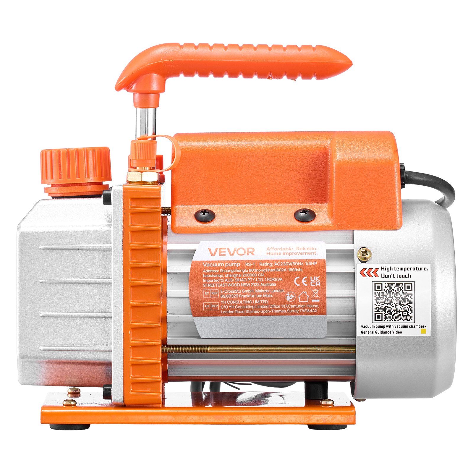 Vakuumkammer Mit 18,93 L Fördermenge, 3,5 Cfm (99 L/min) Pumpe, Einstufig, Edelstahl, Deckel Aus Gehärtetem Glas, 1,5 M Schlauch, Zum Entgasen Von Silikonharz Und Stabilisieren Von Holz.