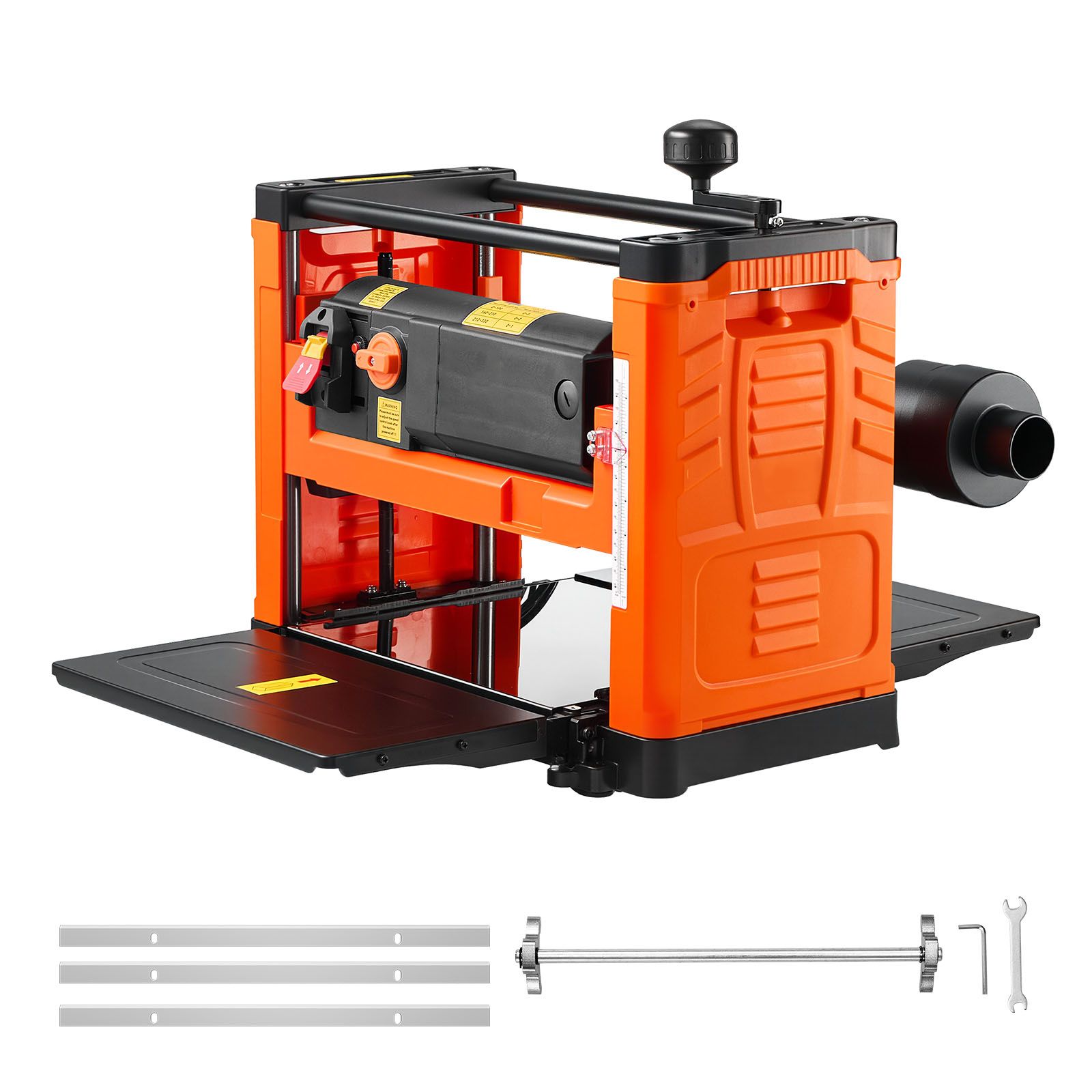 330-mm-hobelmaschine, 2000 W, 23500 U/min, Drei Messer, Doppelwalzen, Überlastschutz, Für Hart- Und Weichhölzer.