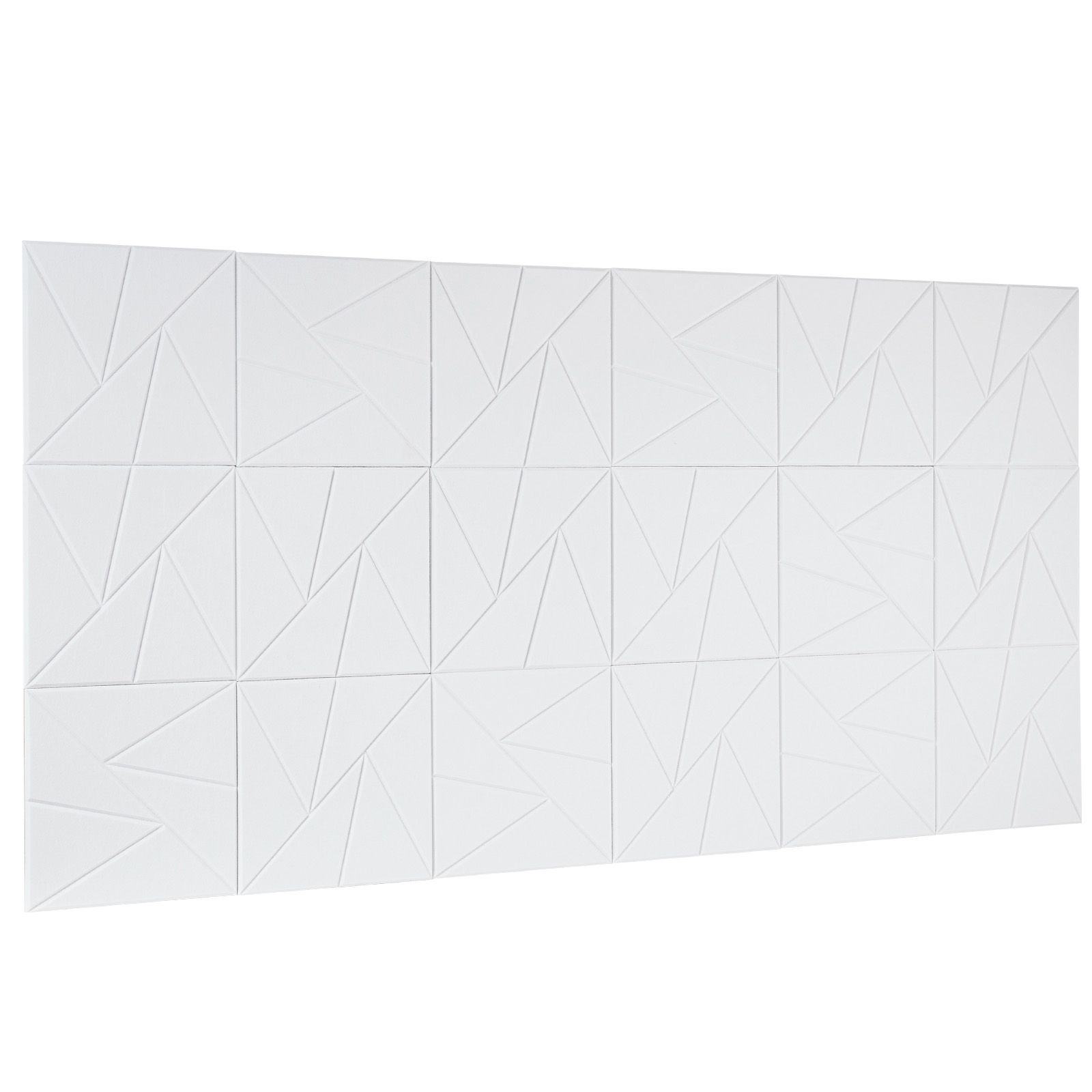 Akustikpaneele, 18-teilig, Selbstklebend, 30 X 30 X 1 Cm, Hochdichter Polyesterfaser-schalldämmschaum, Für Zuhause, Studio, Büro, Theater, Weiß