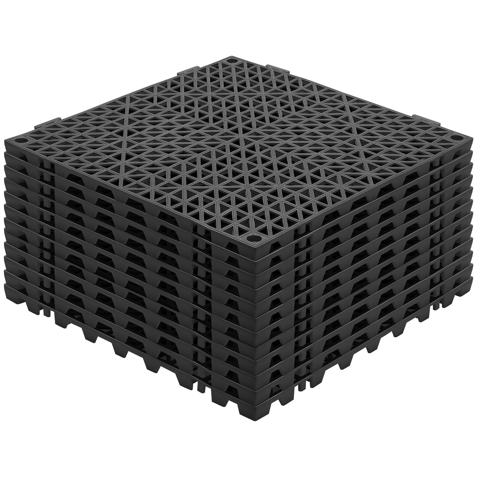 Ineinandergreifende Drainage-bodenfliesen, 30,5 X 30,5 Cm, Rutschfestes Pvc, 12er-packung