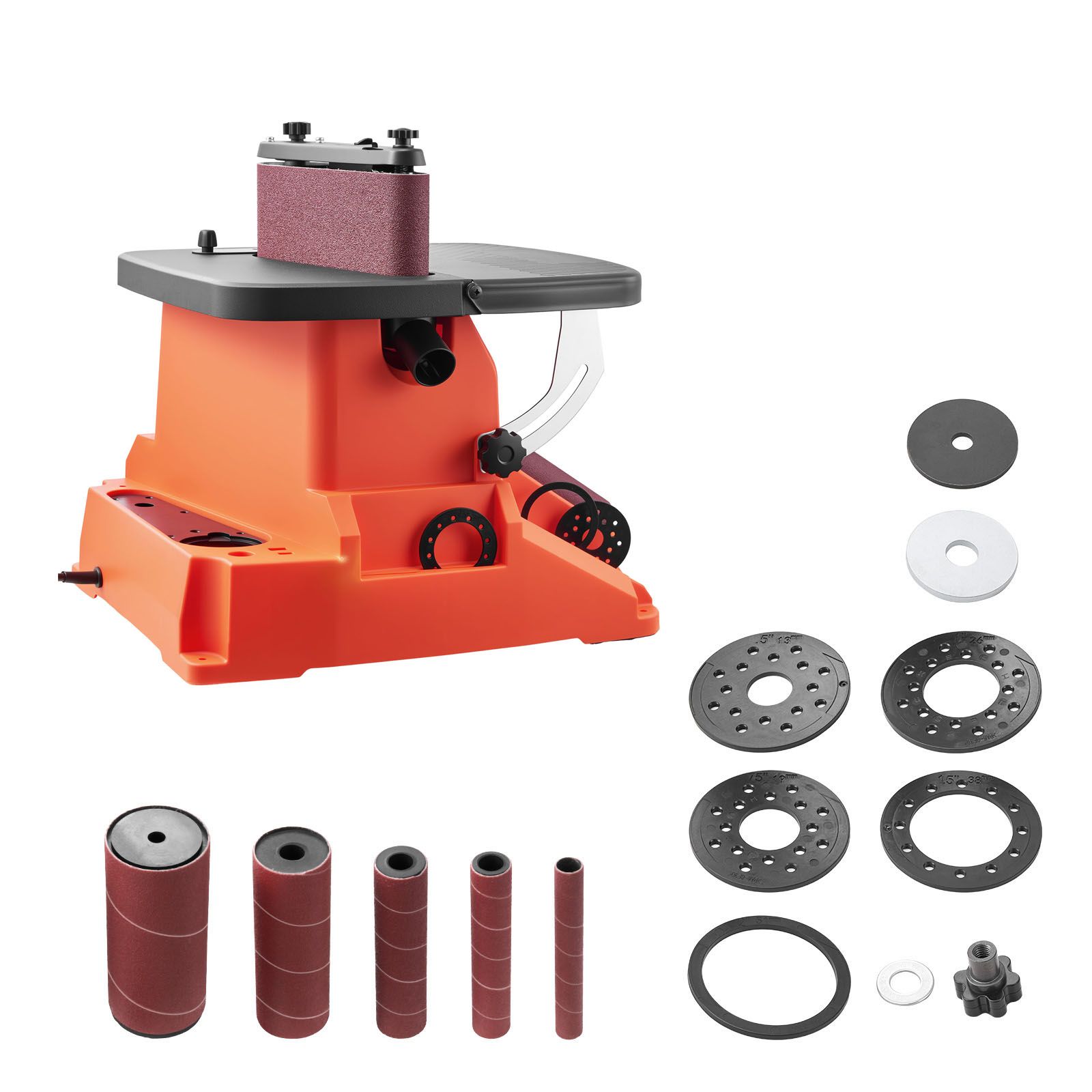 Oszillierender Band- Und Spindelschleifer, 2000 U/min, 16 Mm Hub, 5 Hülsen (12,7-50,8 Mm), 610 X 98 Mm Schleifband, Für Holz, Möbel Und Heimwerkerarbeiten.