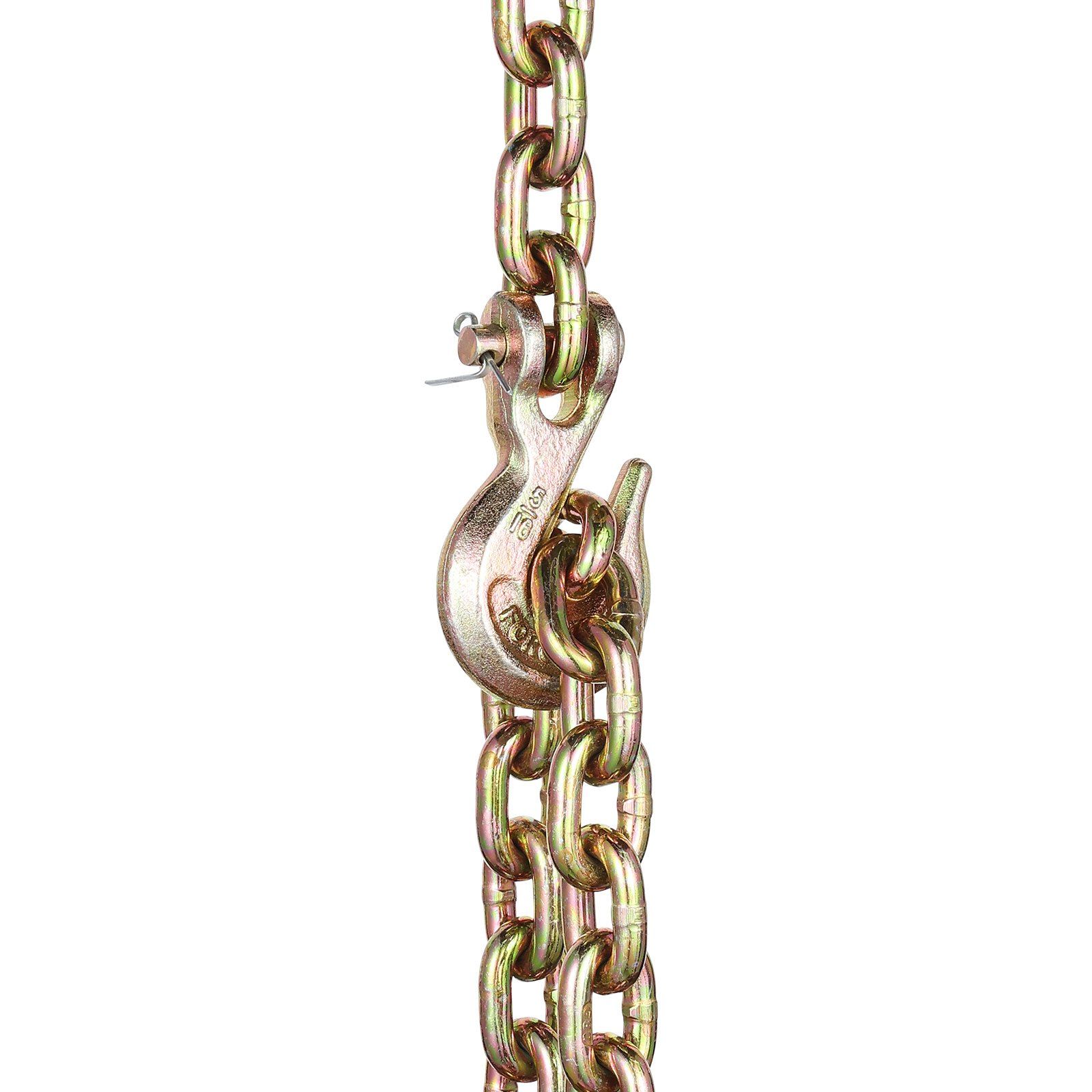G80 Transportkette, 5/16" X 14,2' Mit Schäkelhaken, 4900 Lb Sichere Arbeitslast, Hochleistungs-abschleppkette Für Anhängerkupplung Und Befestigung.