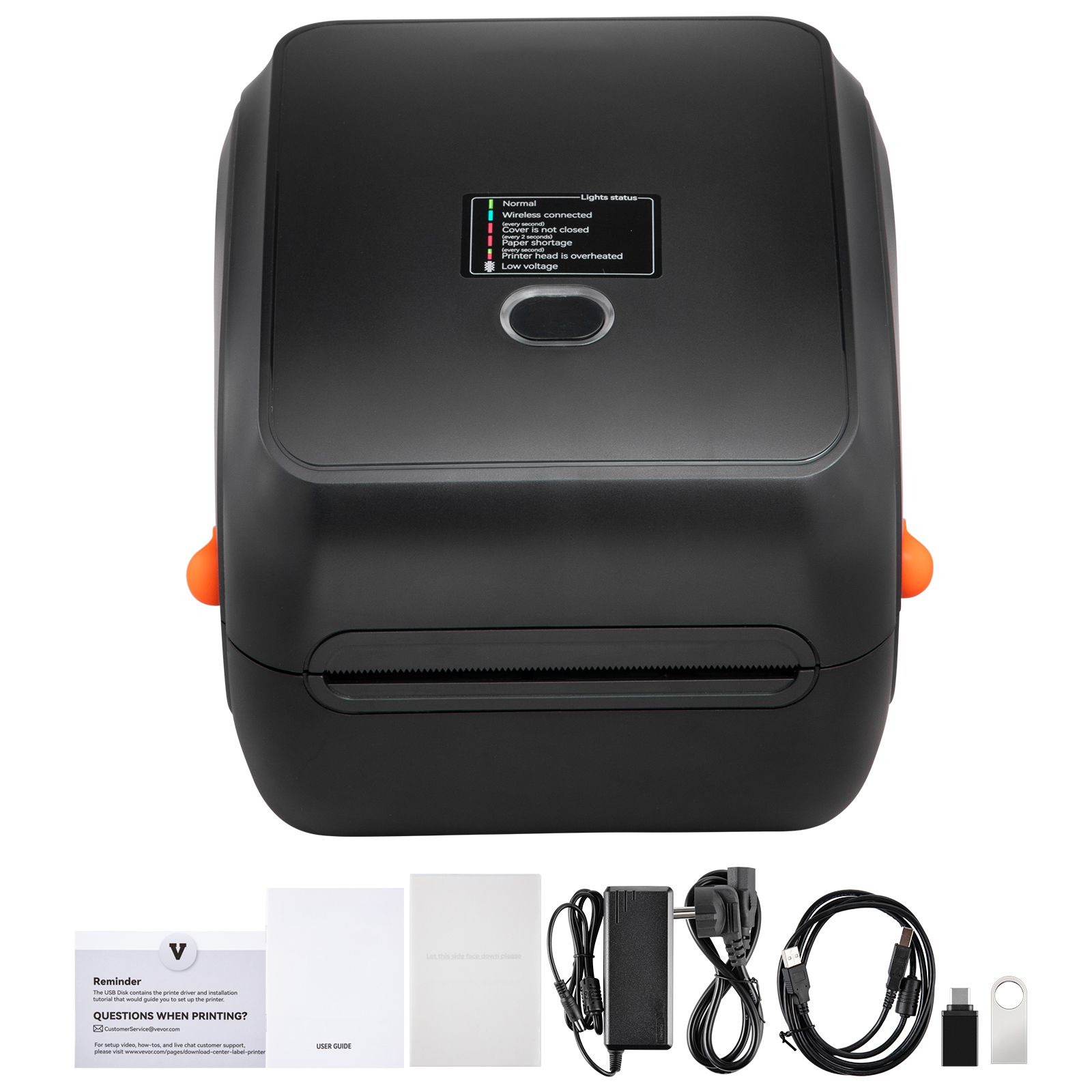 Thermodrucker Für Etiketten, 300 Dpi, Bluetooth, 4x6 Pakete, Automatische Erkennung, Kompatibel Mit Windows/mac/linux/android/ios, Amazon, Ebay, Etsy.