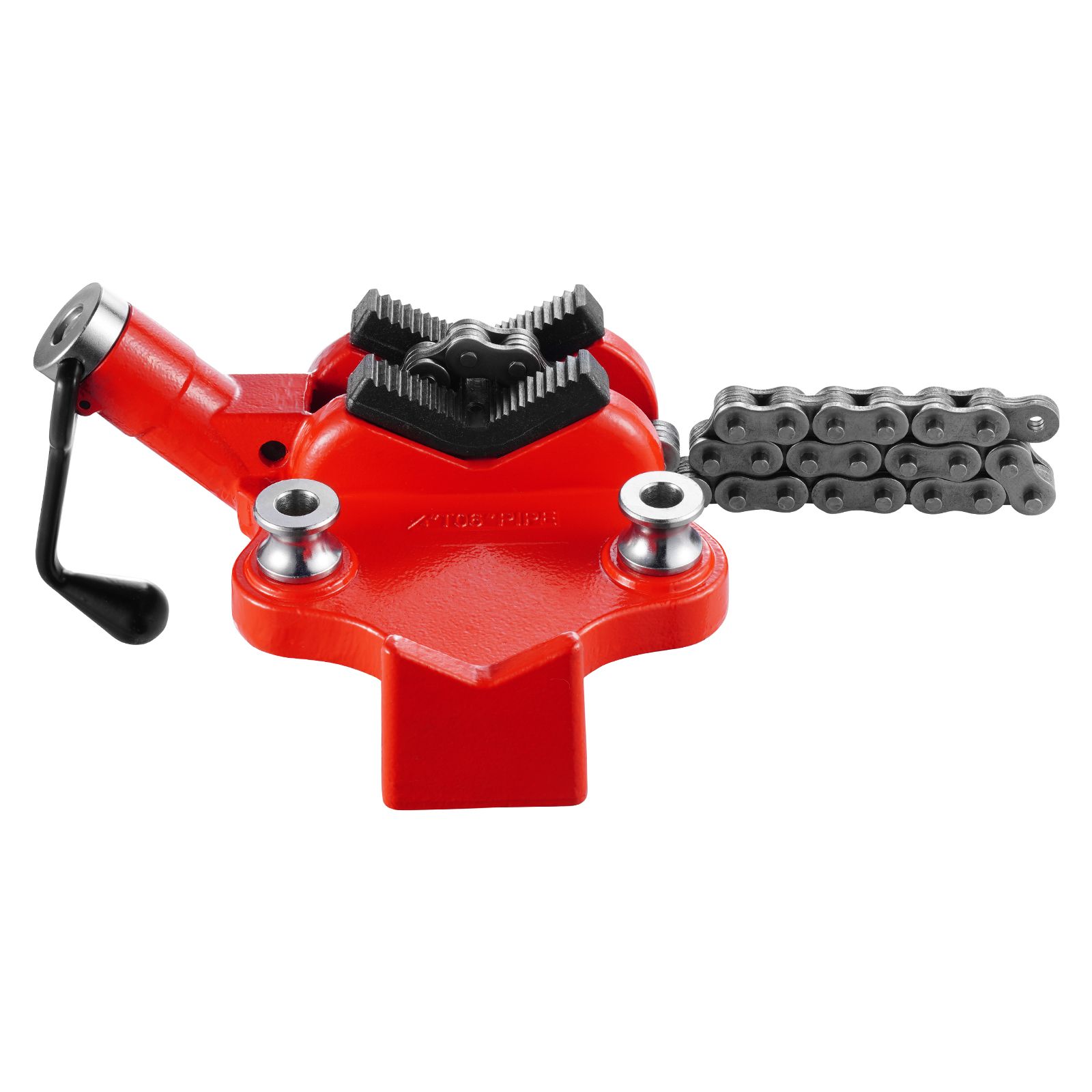 Hochleistungs-kettenschraubstock Für Rohre, Kapazität 1/4" Bis 6", 28" Kette Und Gusseisenfuß, Ideal Für Sanitärinstallationen, Autoreparaturen Und Metallbearbeitung.