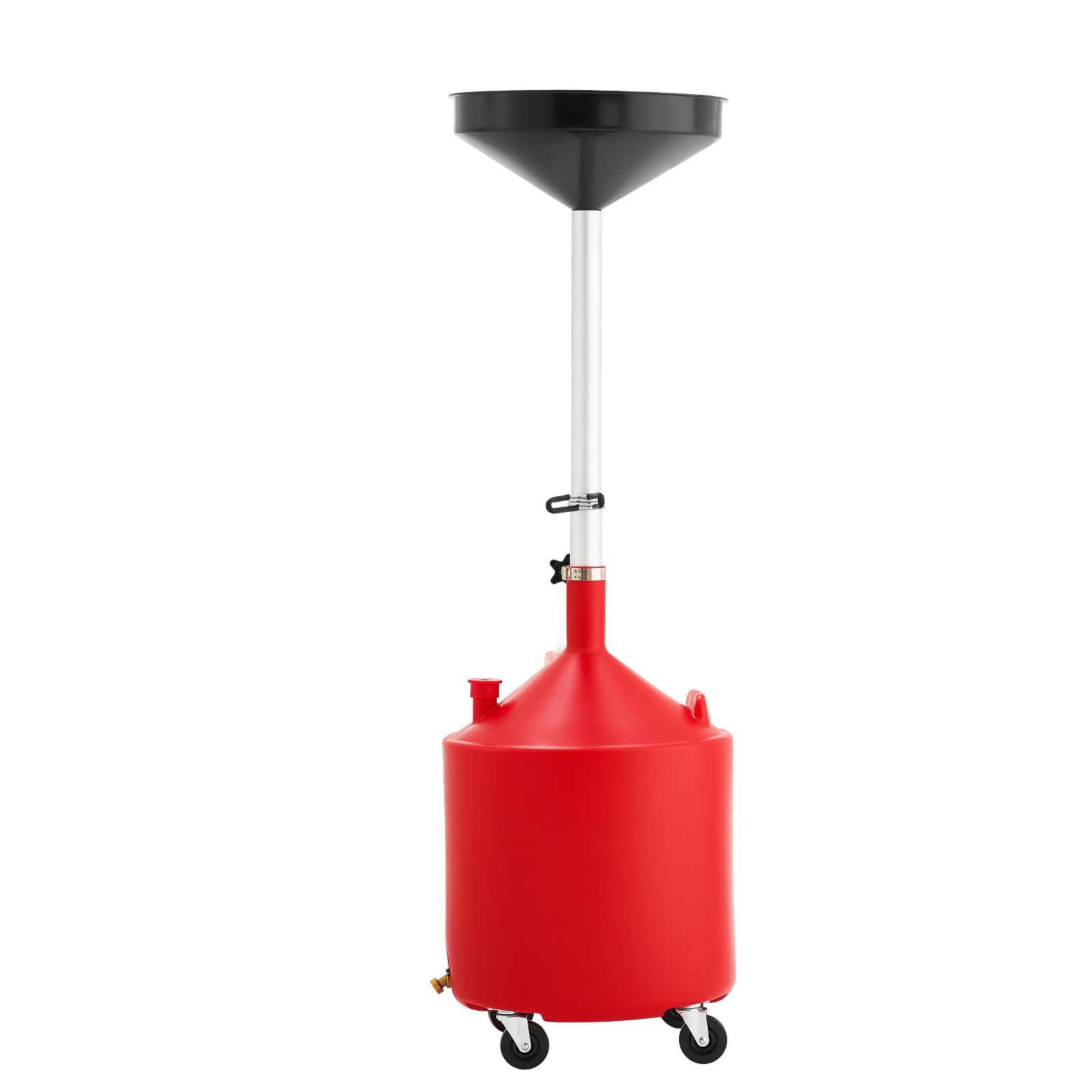 68-liter-ölauffangwanne Mit Verstellbarem Trichter Und Schwenkrädern, Ideal Für Autowerkstätten Und Garagen.