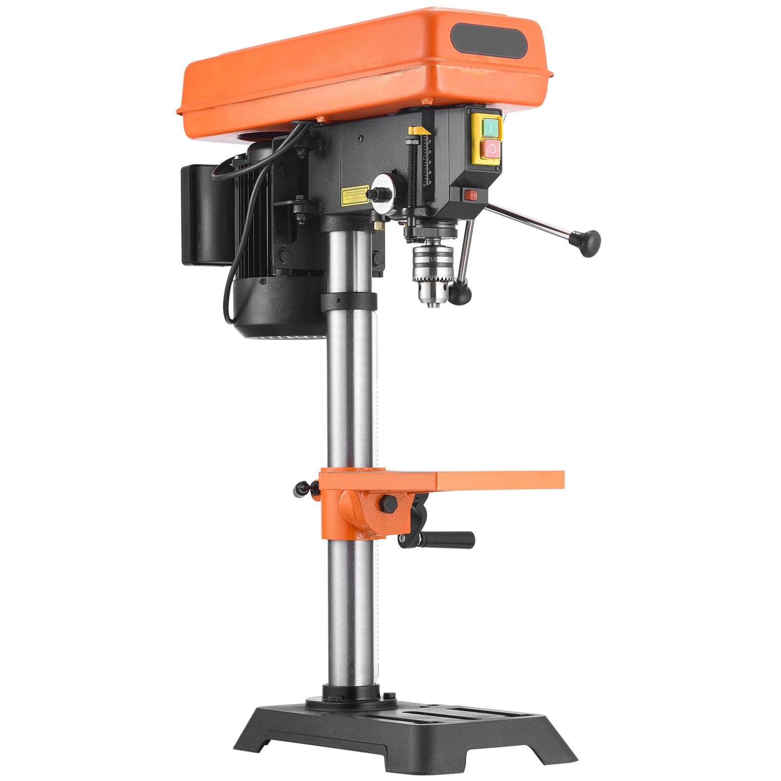 203,2 Mm Tischbohrmaschine, 500-w-induktionsmotor, Variable Drehzahl 500-2500 U/min, 0-45° Neigbarer Tisch, Led-beleuchtung, Für Holz Und Metall.