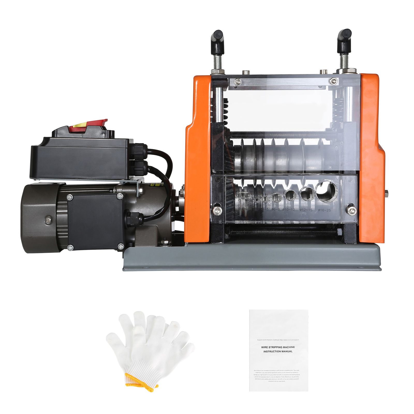 Automatische Elektrische Kabelabisolierzange, 1,5-25 Mm, 60 W, Mit Sichtbarer Tiefenmarkierung, 6 Rundkanälen Und 1 Flachkanal Für Das Kupferrecycling.