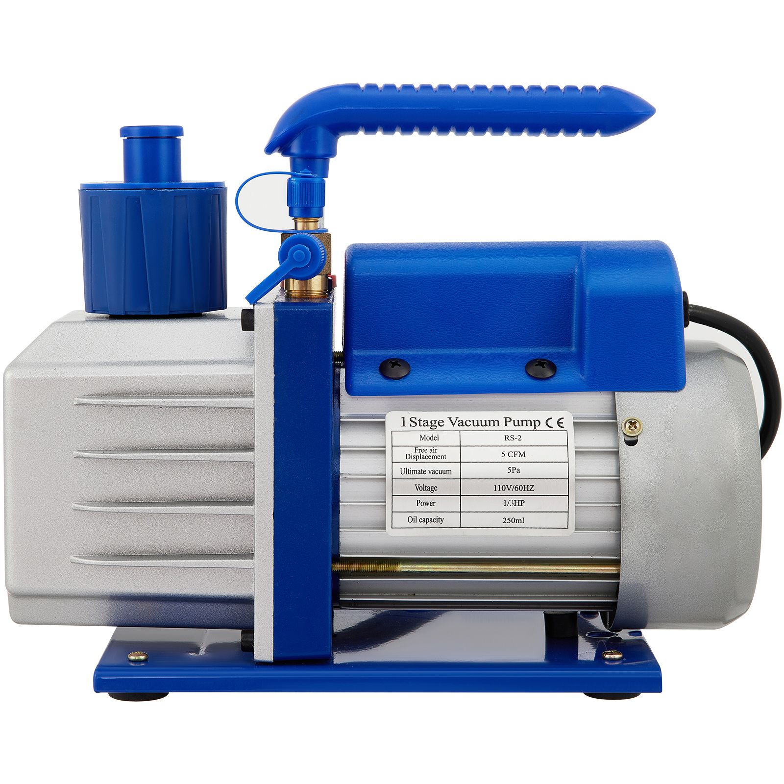 Vakuumkammer Mit 5 Gal/18,9 L, 5 Cfm, 1/3 Ps, Einstufiger Pumpe.