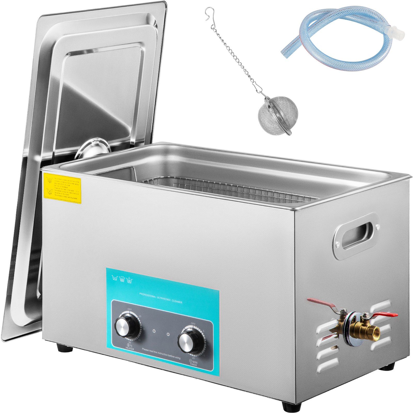 22-liter-ultraschallreiniger, Edelstahl 304, Druckknopfsteuerung, Mit Heizfunktion Und Timer Für Schmuck, Uhren, Brillen, Leiterplatten, Zahnprothesen Und Kleine Zahnärztliche Teile