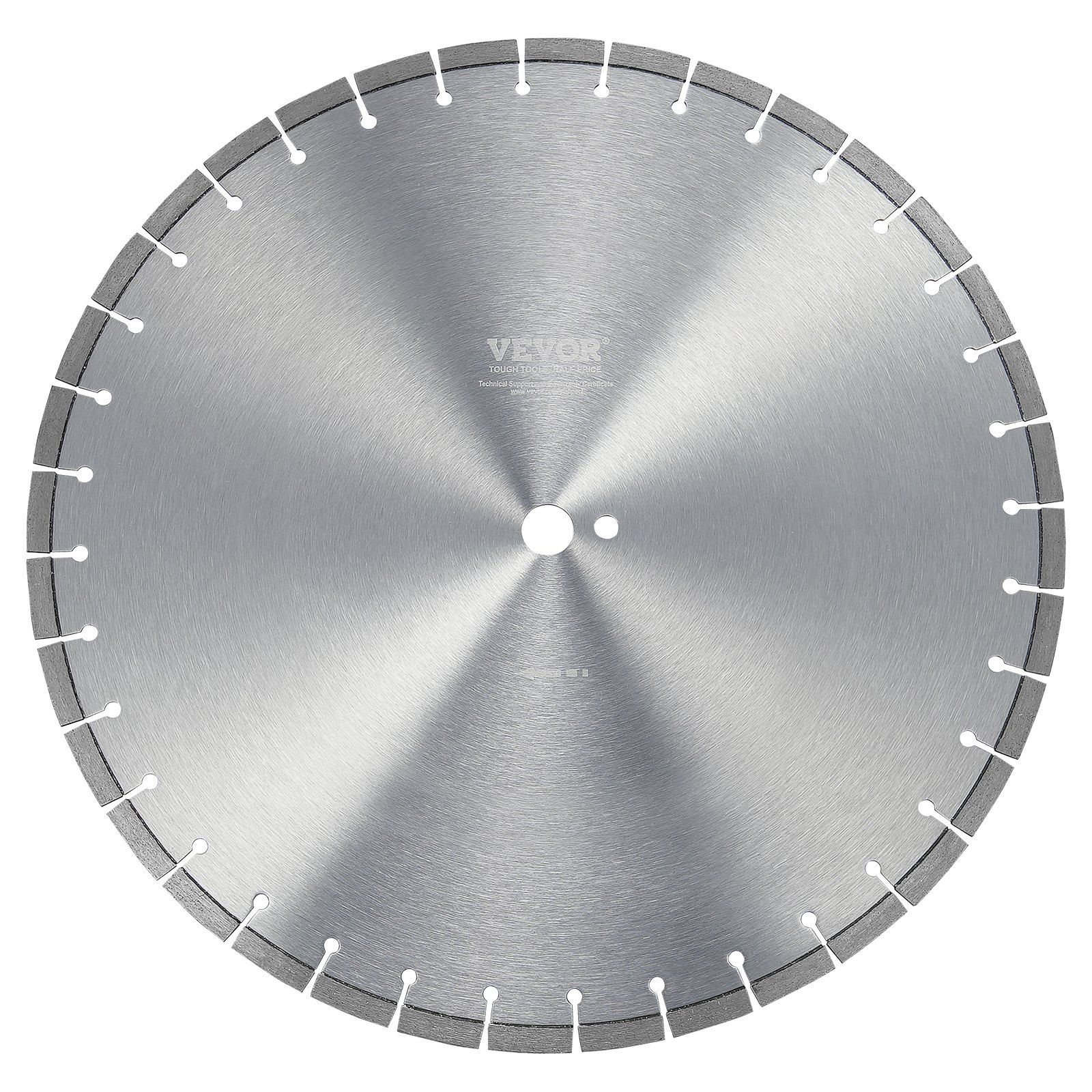 500 Mm Diamantsägeblatt, Schneidet Beton, Zement, Fliesen Und Ziegel, Trocken Oder Nass, 25,4 Mm Bohrung, 12 Mm Flache Segmente.