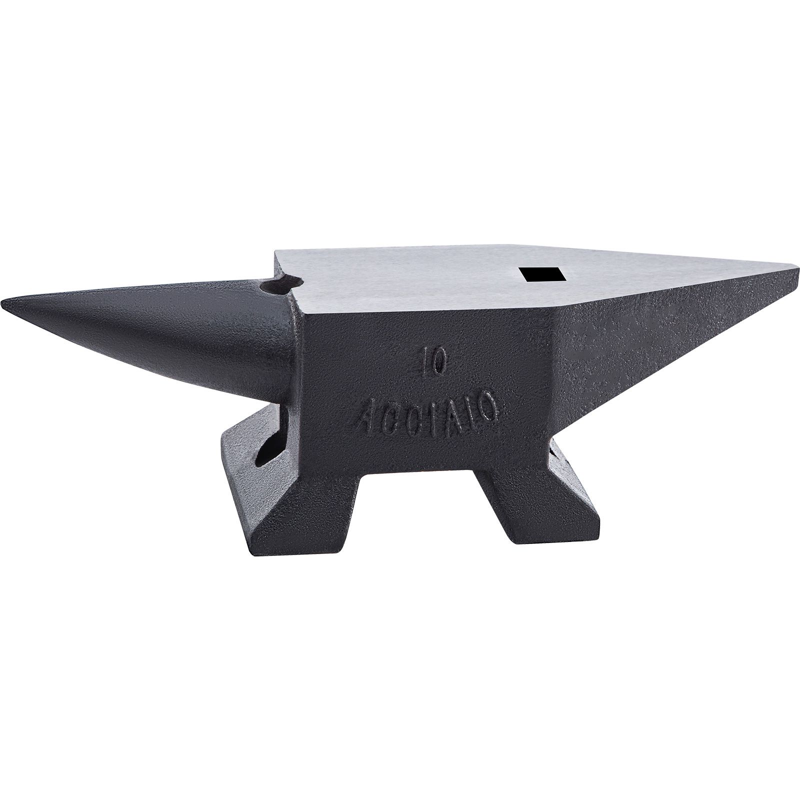 10 Kg Schwerer Gusseisenamboss, Einzelhorn, Stabiler Standfuß, Breite Plattform, Hohe Härte, Ideal Zum Schmieden Und Formen