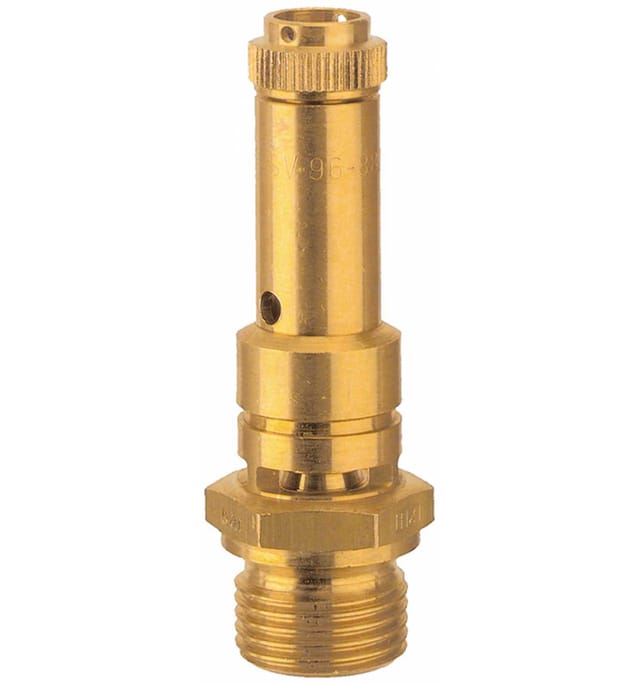 Sicherheitsventil DN 8, Messing, G 3/8", Ansprechdruck 5,3 bar