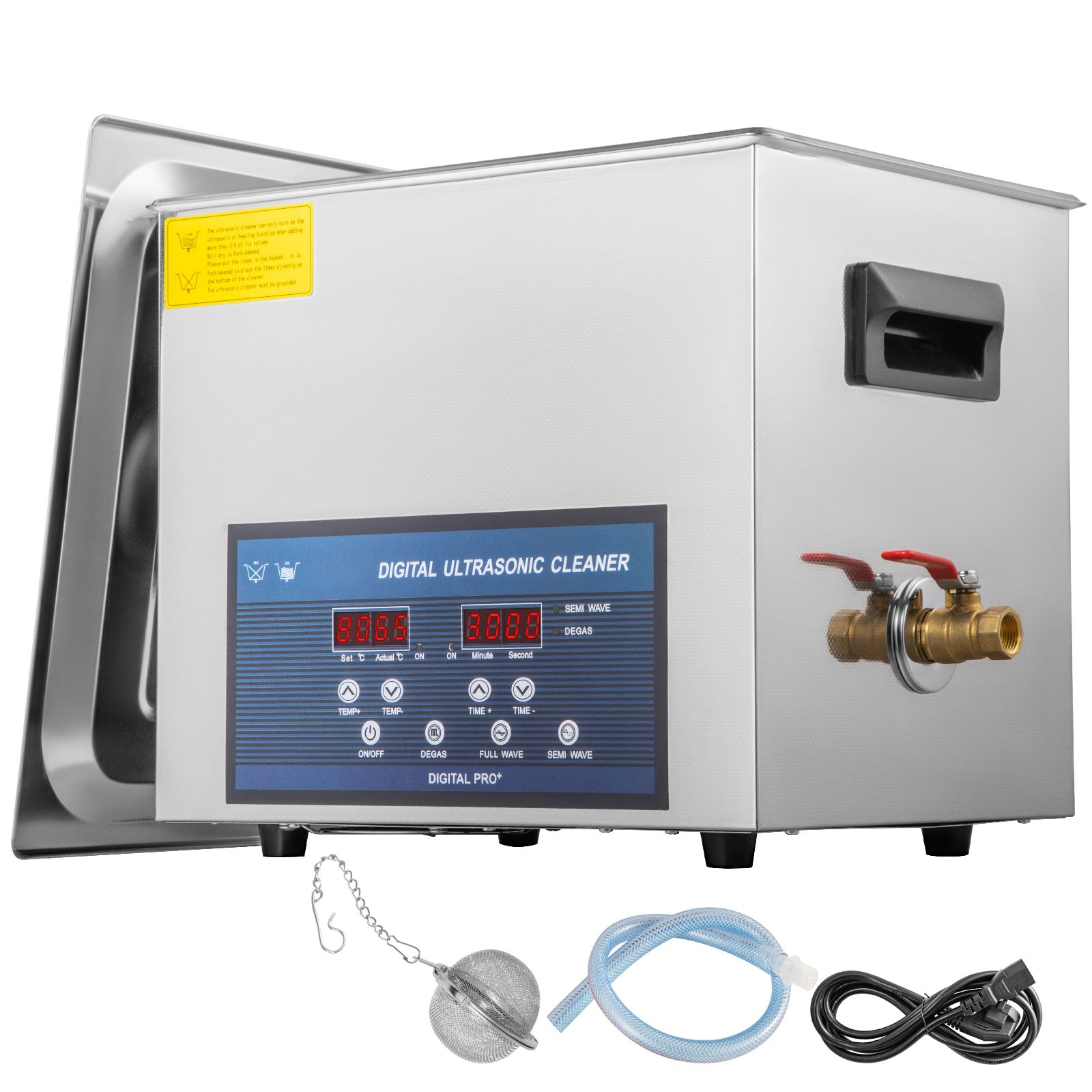 10-liter-ultraschallreiniger, Dualfrequenz 28/40 Khz Mit Heizfunktion Für Schmuck, Brillen, Zahnprothesen Und Leiterplatten