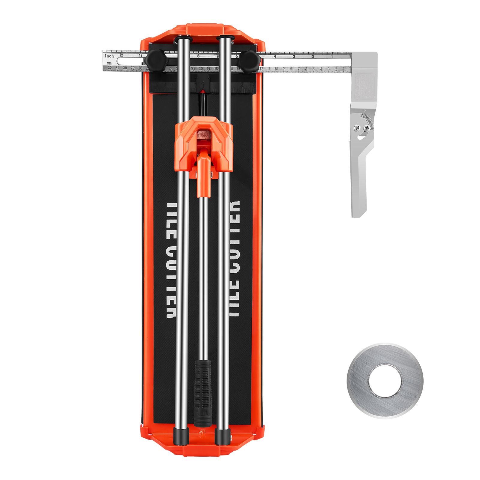 Manueller Fliesenschneider 430 Mm, Doppelführung Für Präzises Schneiden, Hartmetallscheibe, Rutschfester Griff, Anti-verschiebungs-druckstange, Für Wand- Und Polierte Fliesen, Für Profis Und Heimwerke