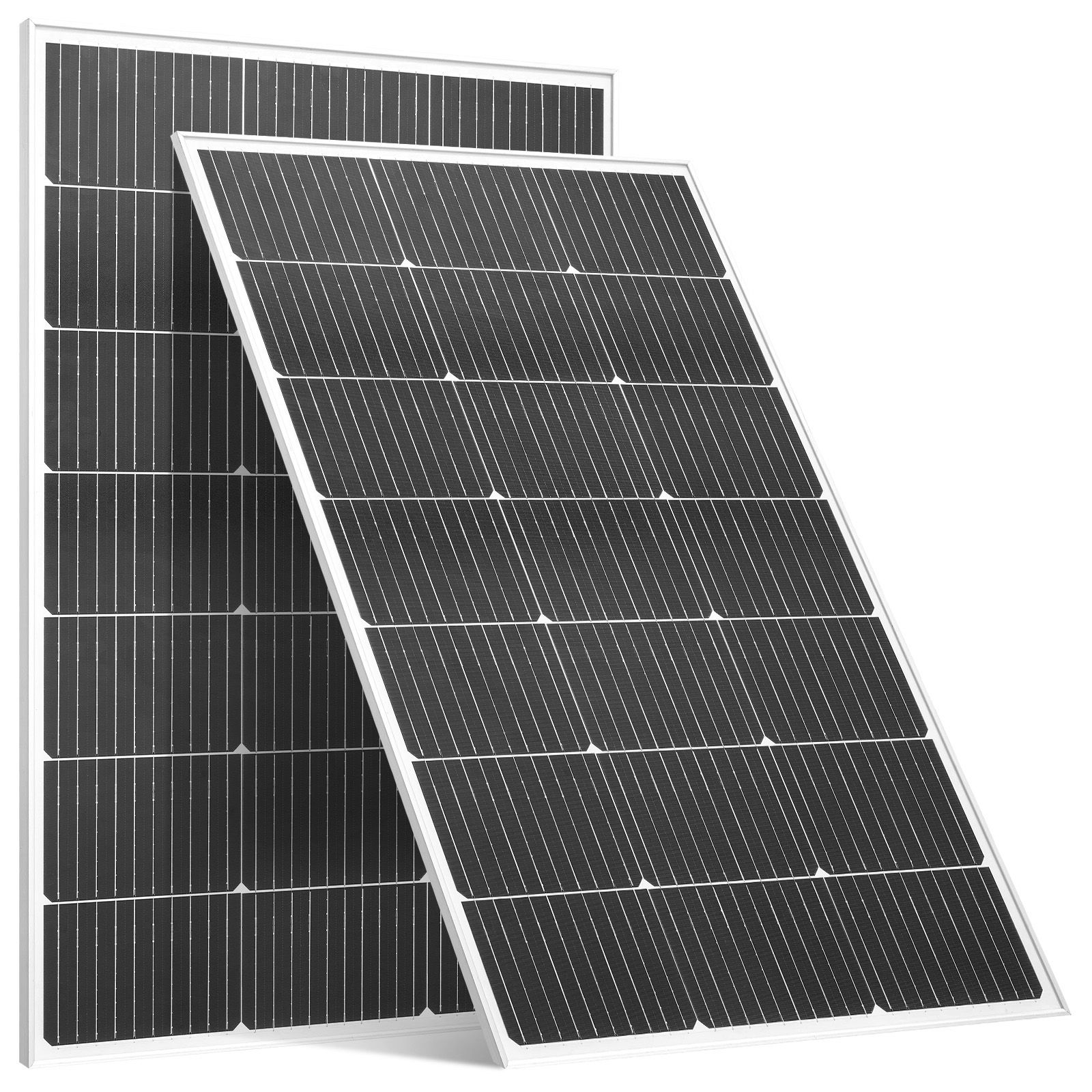 100-w-monokristallines Solarmodul (2 Module), 23 % Wirkungsgrad, Aluminiumrahmen, Ip65, Mc4, Für Wohnwagen, Boote, Wohnmobile, Flachdächer, Netzunabhängige Systeme