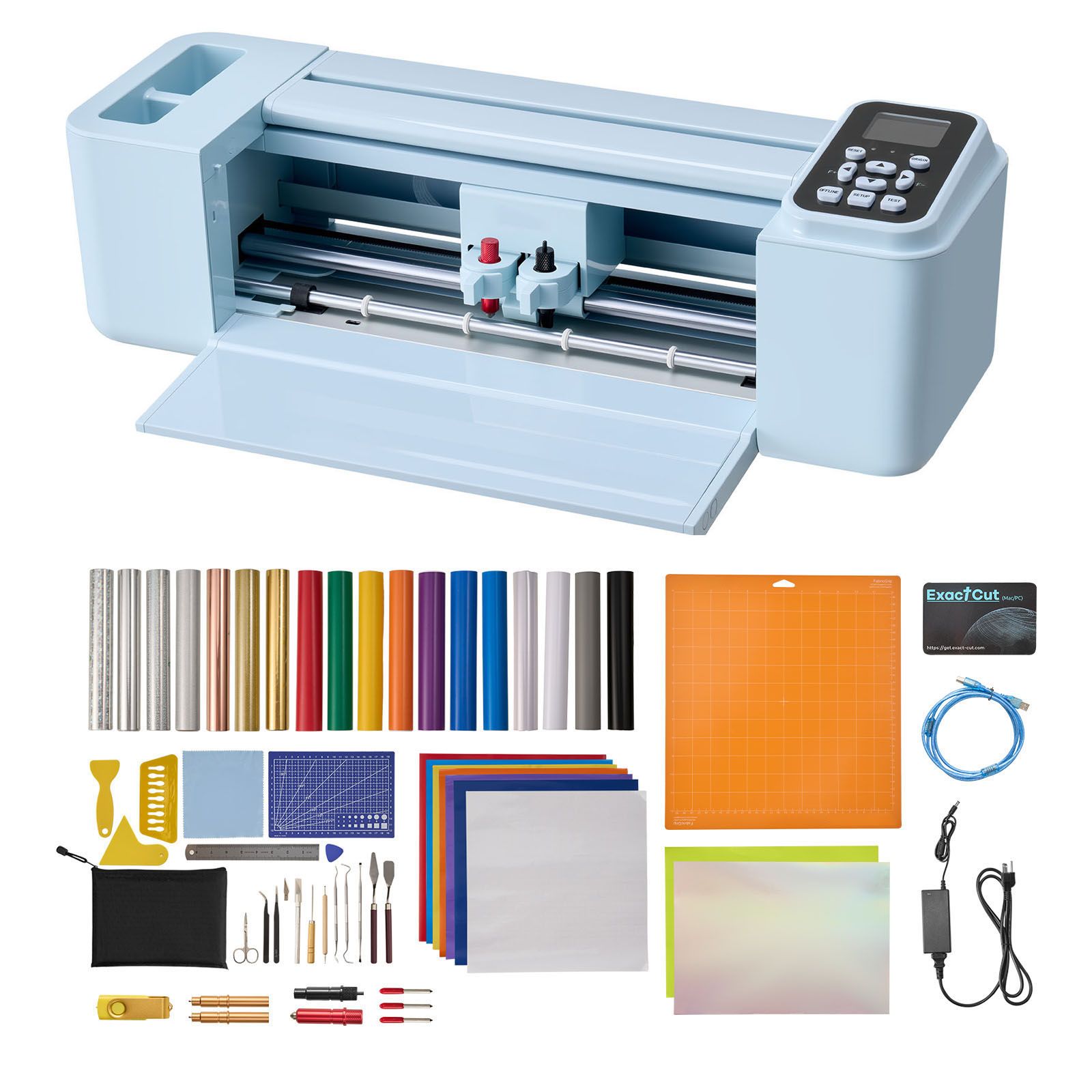 305-mm-vinylschneider, Tasten- Und Bildschirmsteuerung, Werkzeug- Und Materialset, Über 20.000 Integrierte Designs, Kompatibel Mit Mac, Windows, Android, Ios, Für Kreative Hobbys.