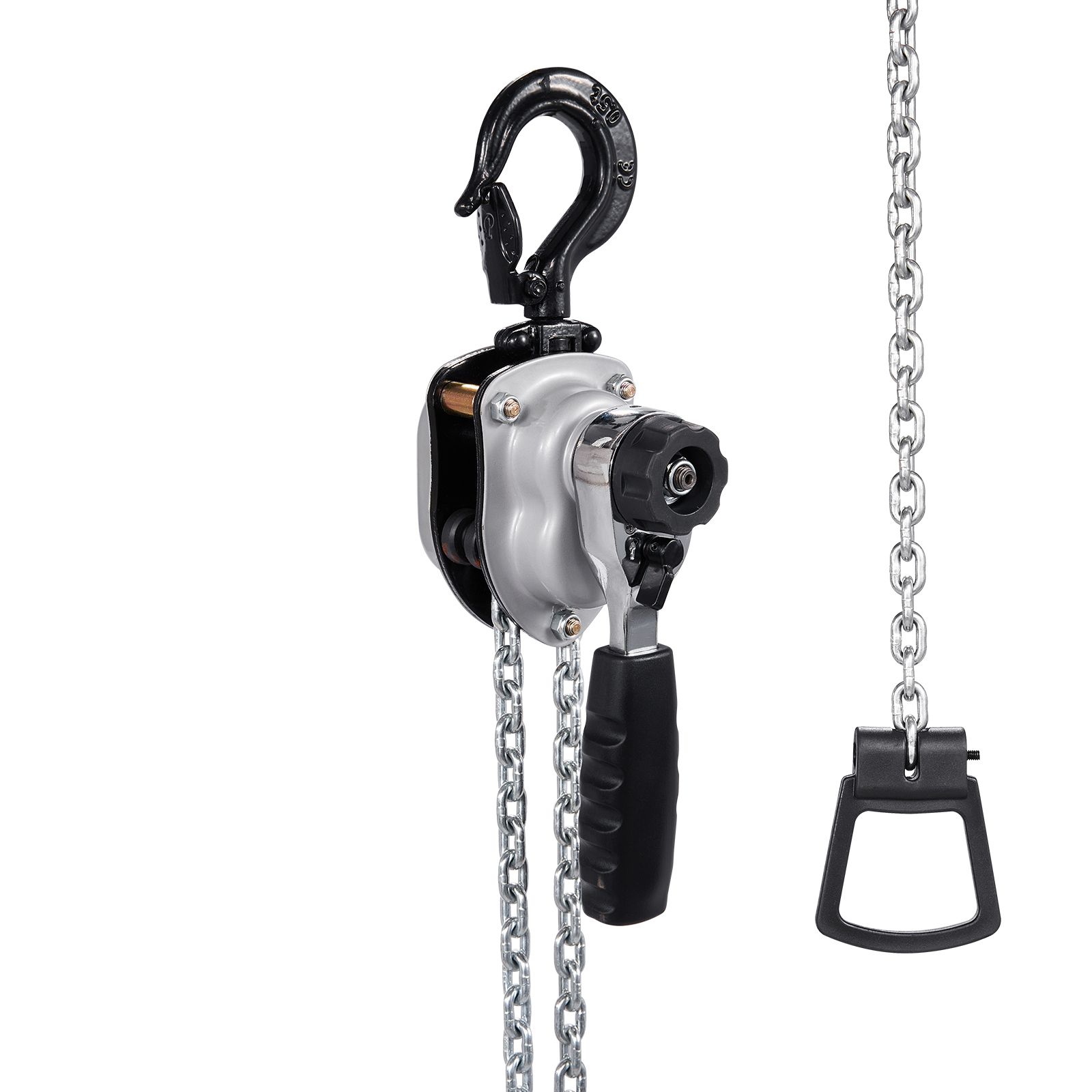 250 Kg Handhebelzug, Kette Aus Legiertem Stahl G80, 3 M Hubhöhe, Mechanische Doppelratschenbremse, Um 360° Drehbare Haken, Für Den Einsatz In Lagerhallen Und Garagen.