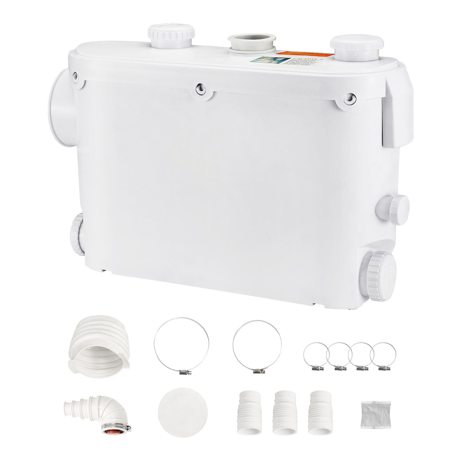 500-w-schleifpumpe, Fördermenge 6600 L/h, Förderhöhe 8 M, 3 Einlässe Für Wc, Keller, Küche, Spüle, Dusche, Badewanne.