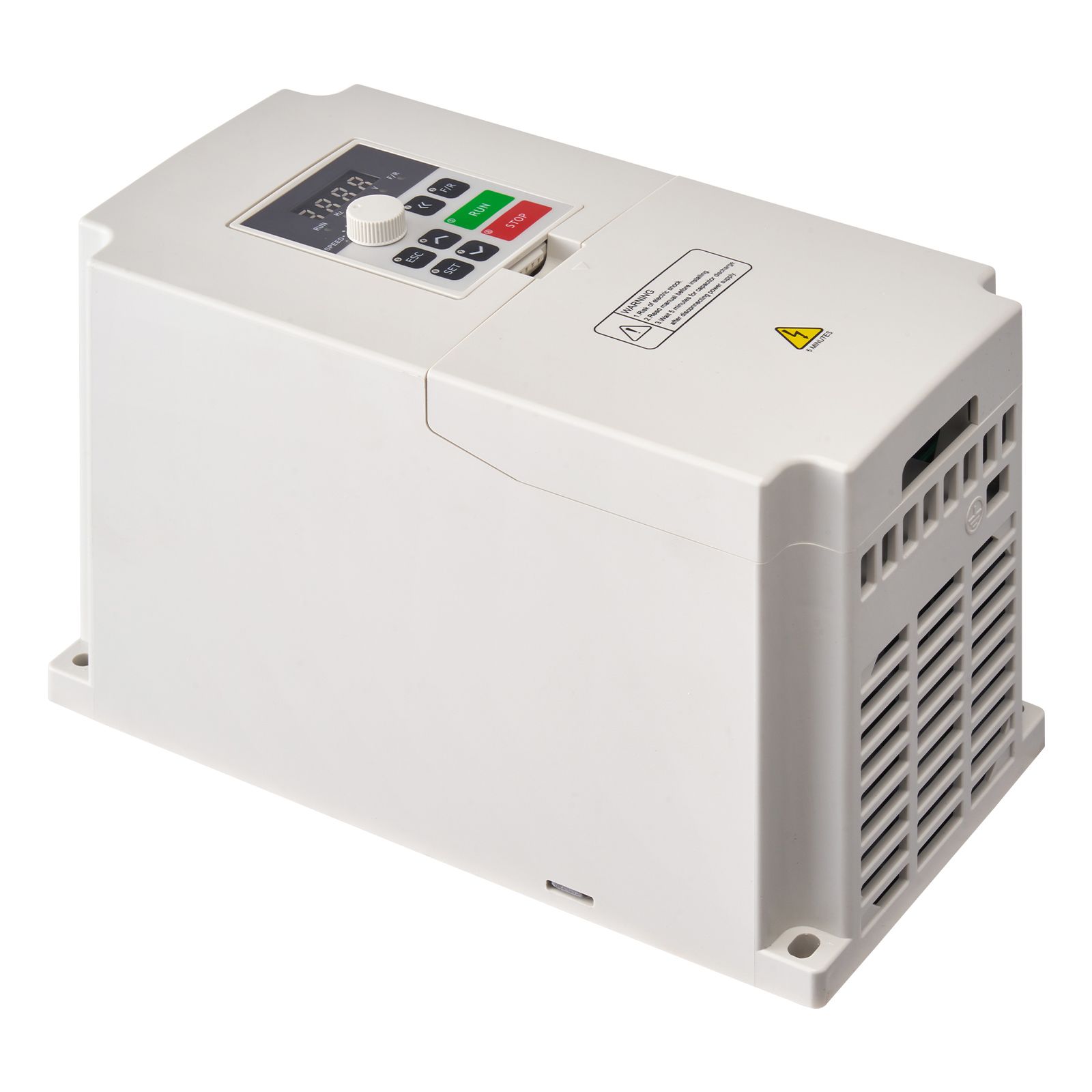 4-kw-frequenzumrichter, 220-v-wechselstromeingang, Drehstromausgang, Zur Drehzahlregelung Von Cnc-motoren. Kompatibel Mit 1- Oder 3-phasigen Systemen, 5,5 Ps.