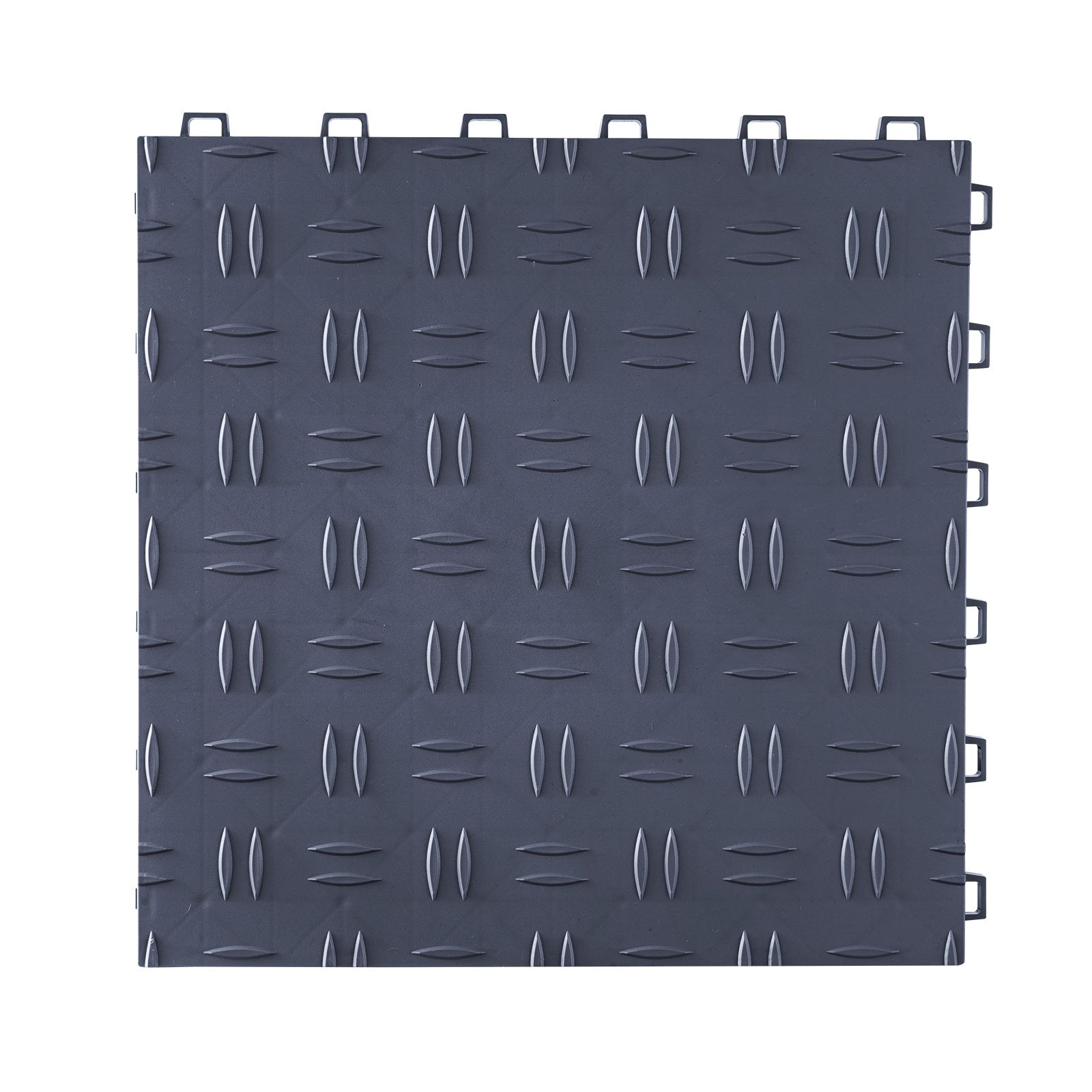 Verbundfliesen Für Garagen, 30x30x1,35 Cm, 25er-packung, Doppelseitig Rutschfester Bodenbelag, Anthrazitgrau, Für Werkstätten, Keller Und Garagen