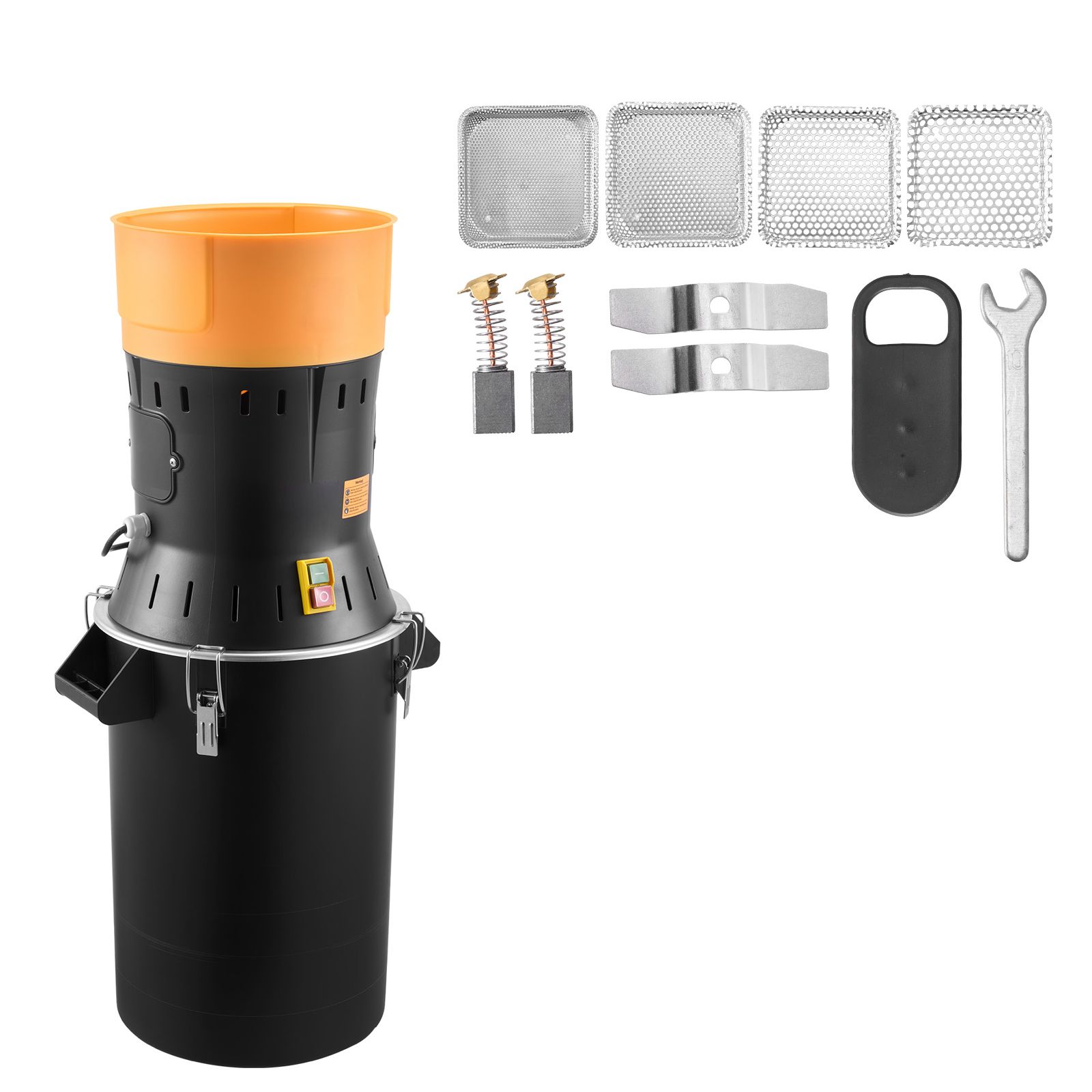 Elektrische Getreidemühle (600 W), Gewerbemühle Für Gewürze, Getreide, Kaffee, Mais Und Pfeffer. Scharfe, Verzinkte Klingen, 25 L Fassungsvermögen Für Feines Pulver.